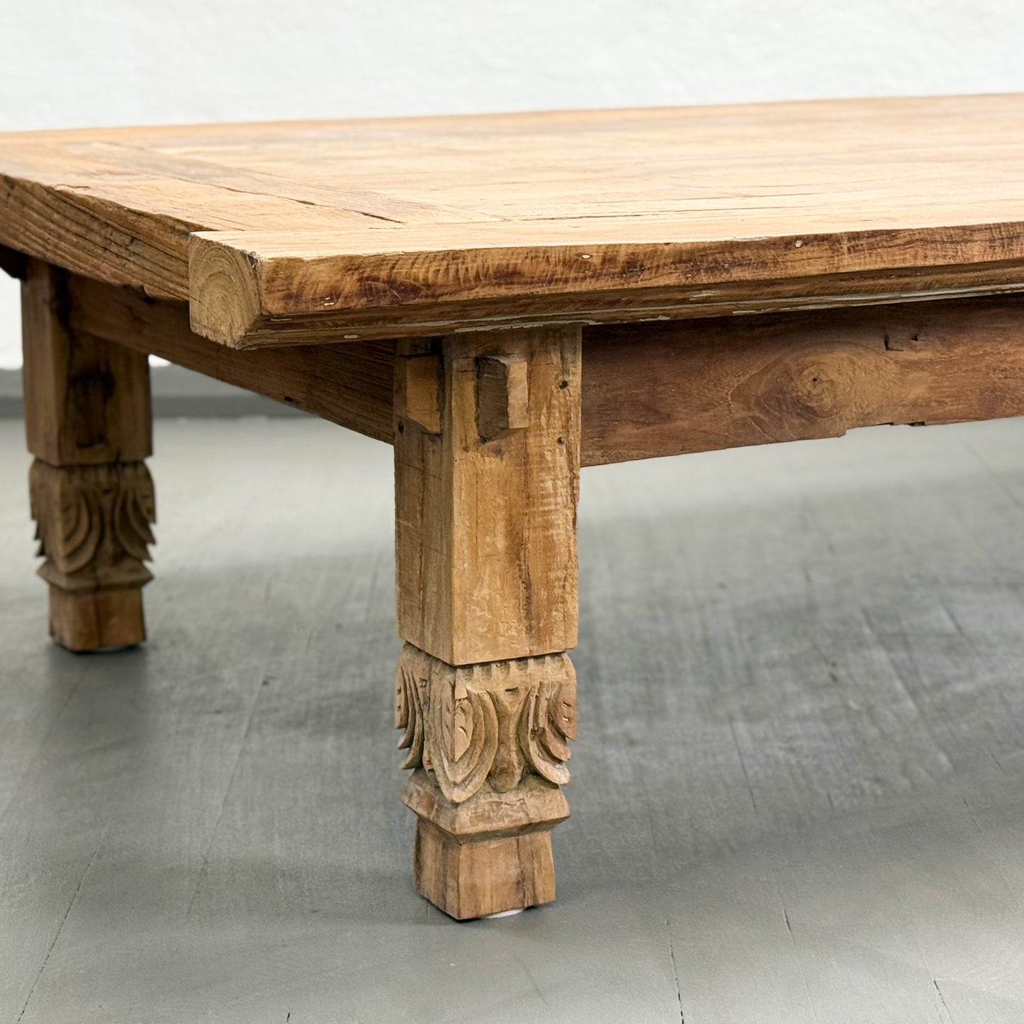 Vintage Teak Weaving Coffee Table