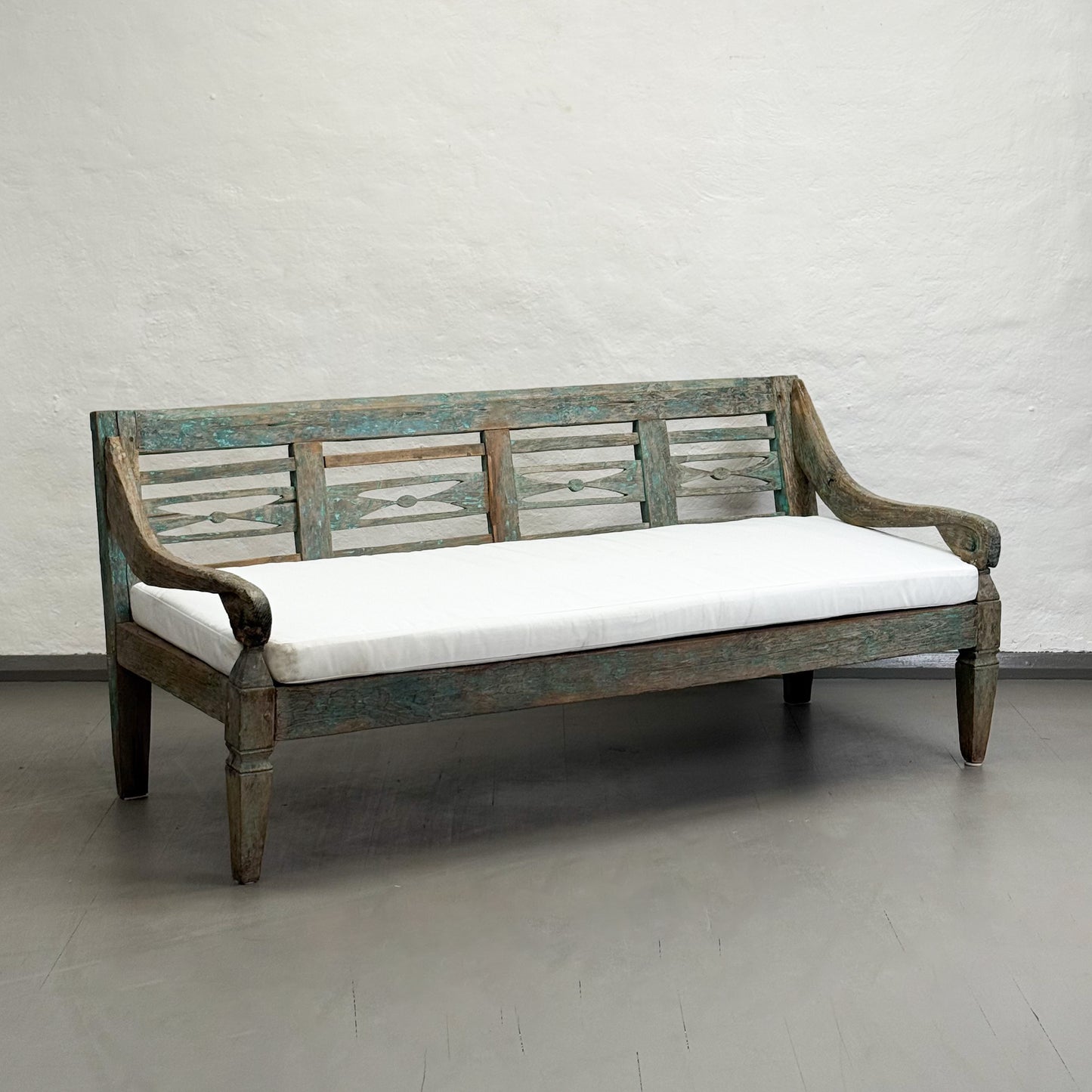 Painted & Carved Vintage Daybed