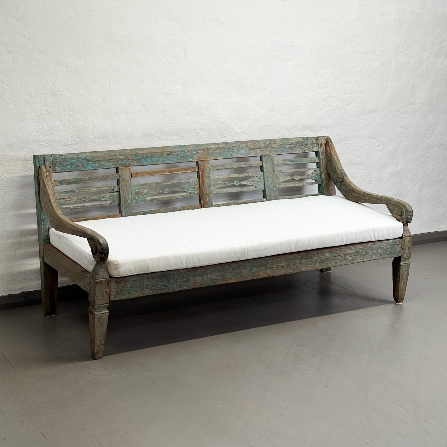 Painted & Carved Vintage Daybed