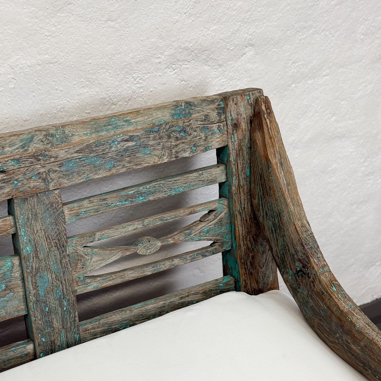 Painted & Carved Vintage Daybed