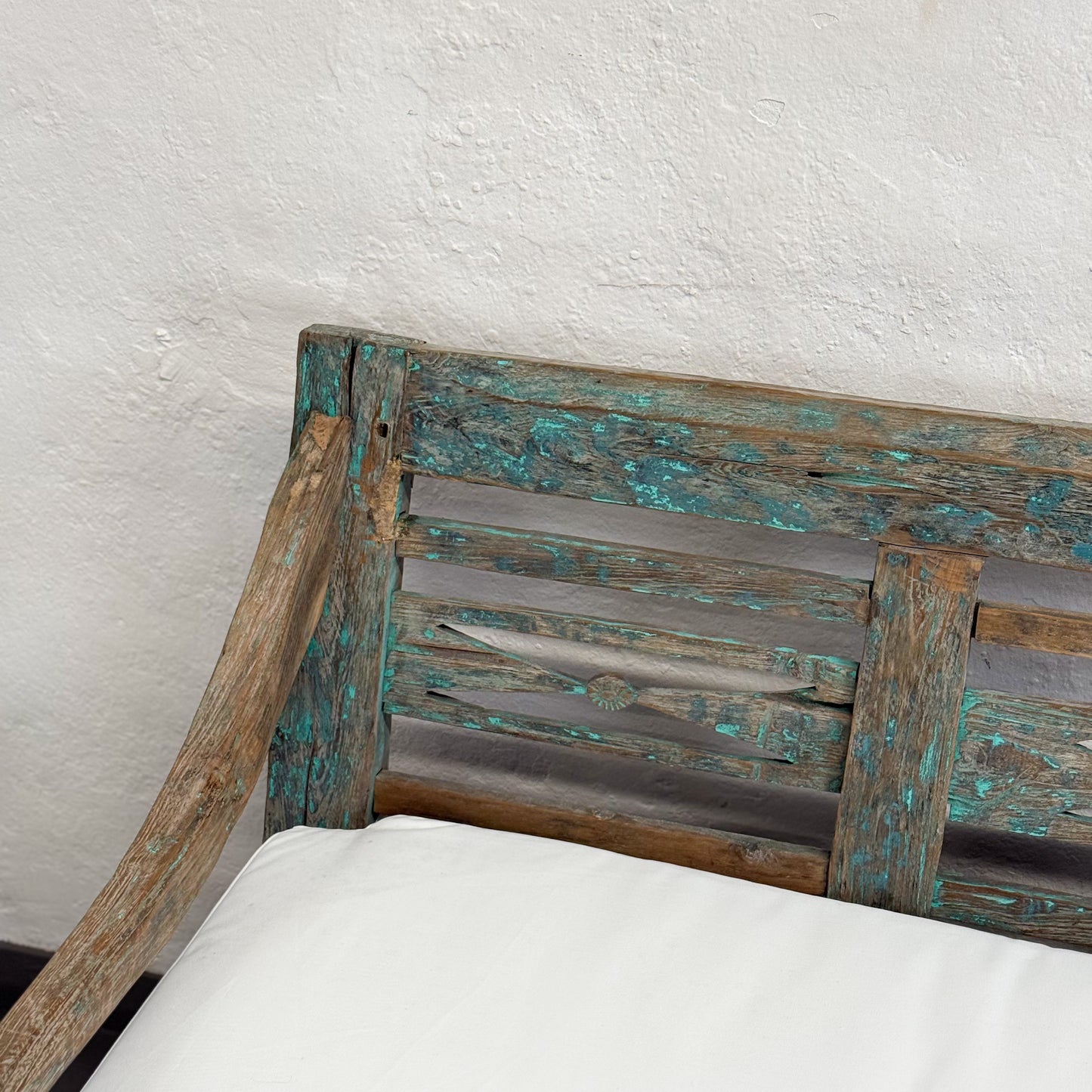 Painted & Carved Vintage Daybed
