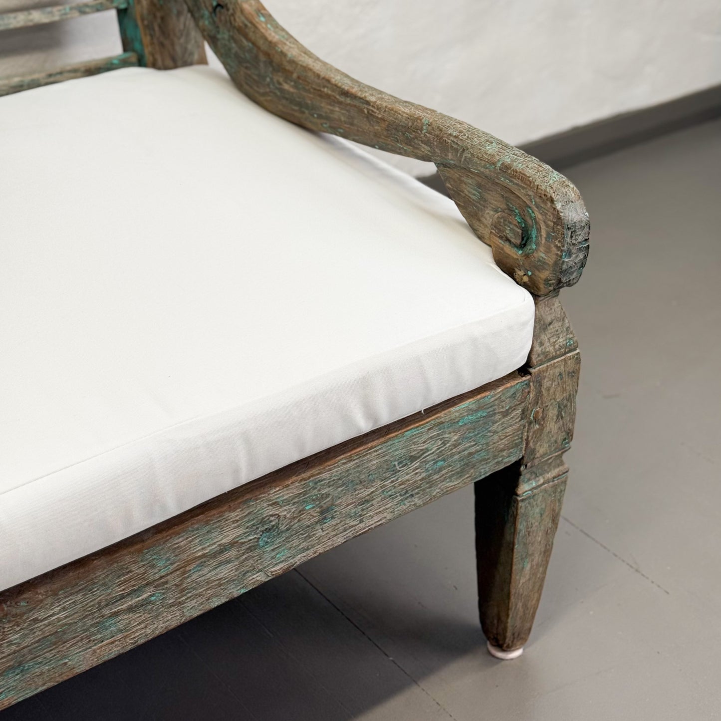 Painted & Carved Vintage Daybed