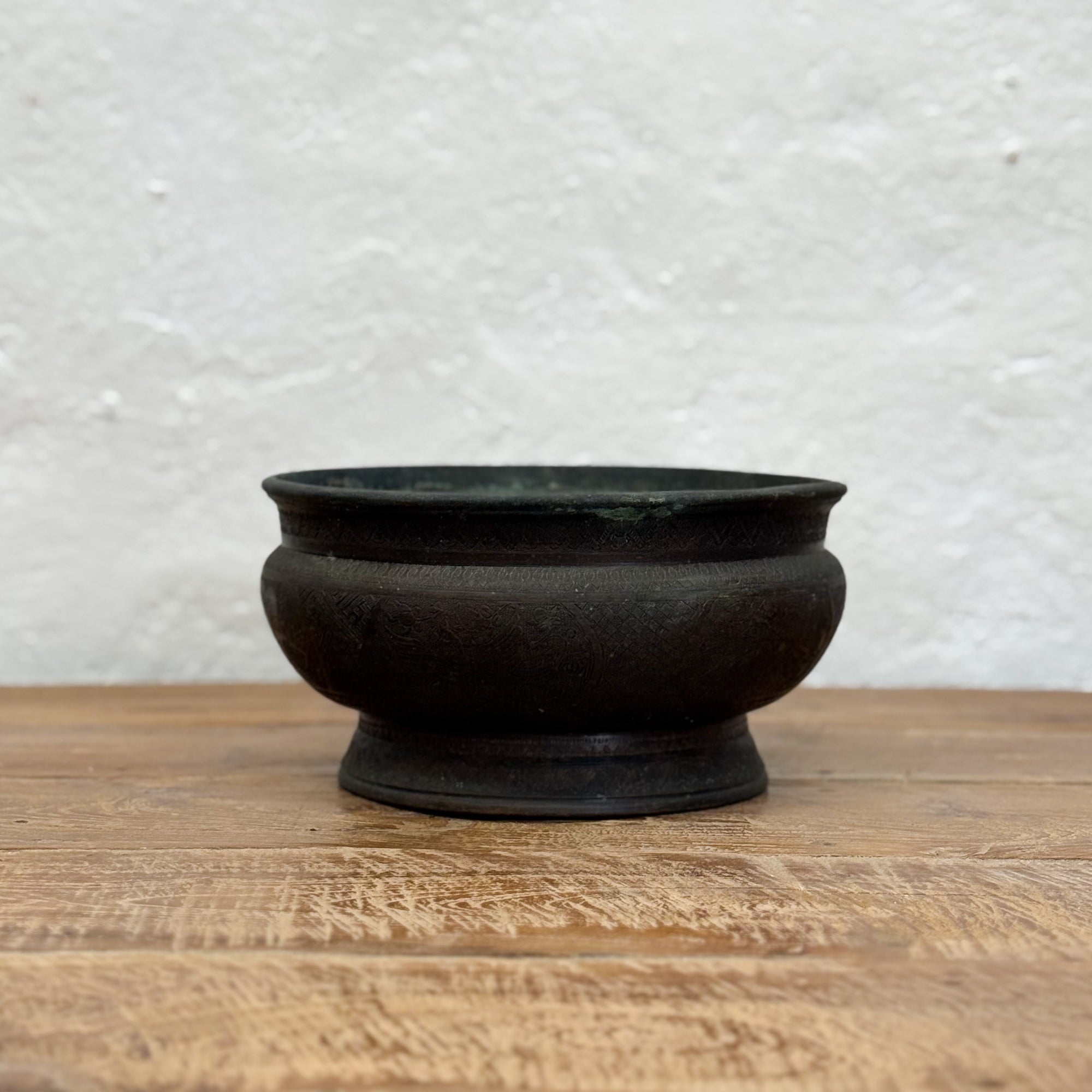 Antique Bronze Bokor Bowl