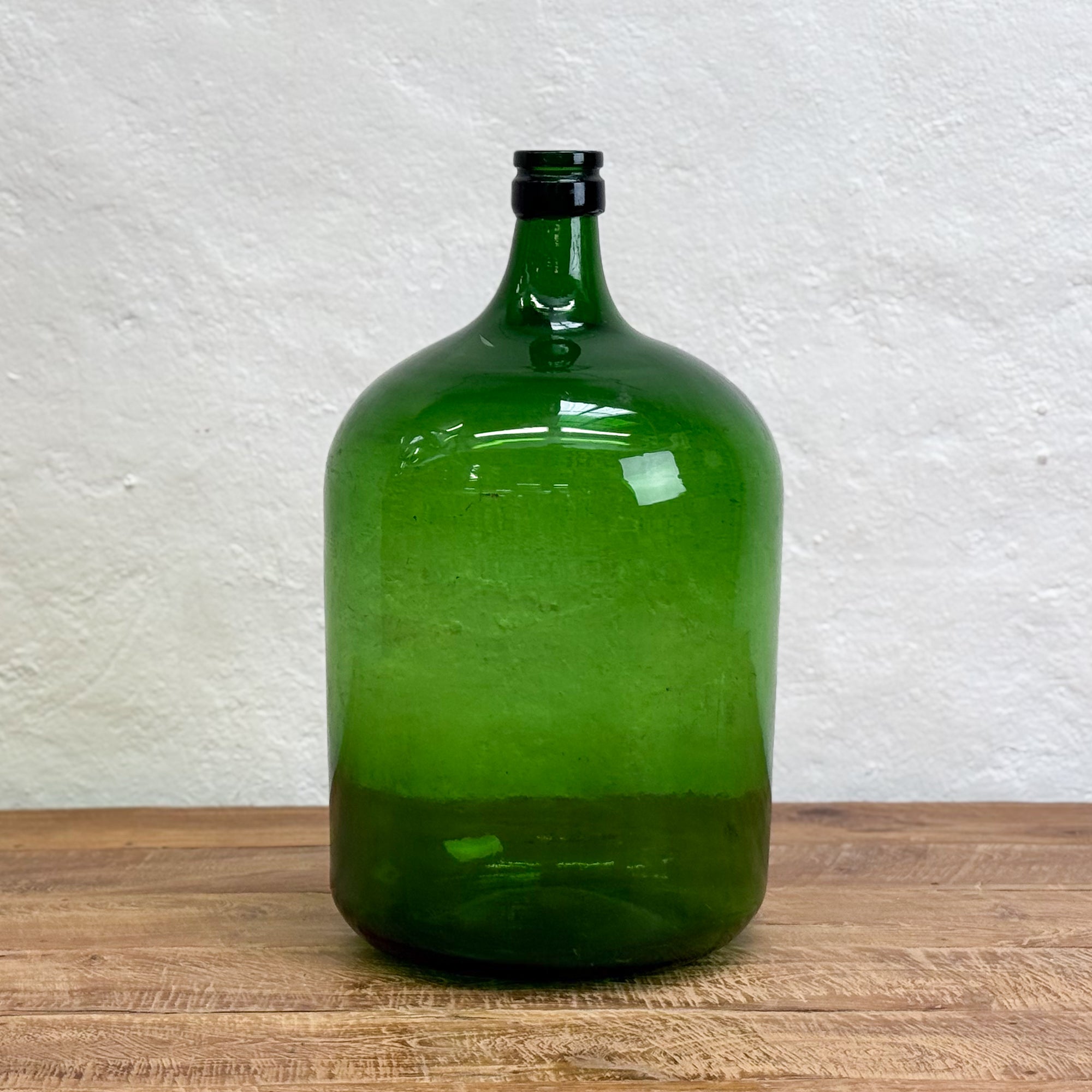 Large Green Glass Demijohn