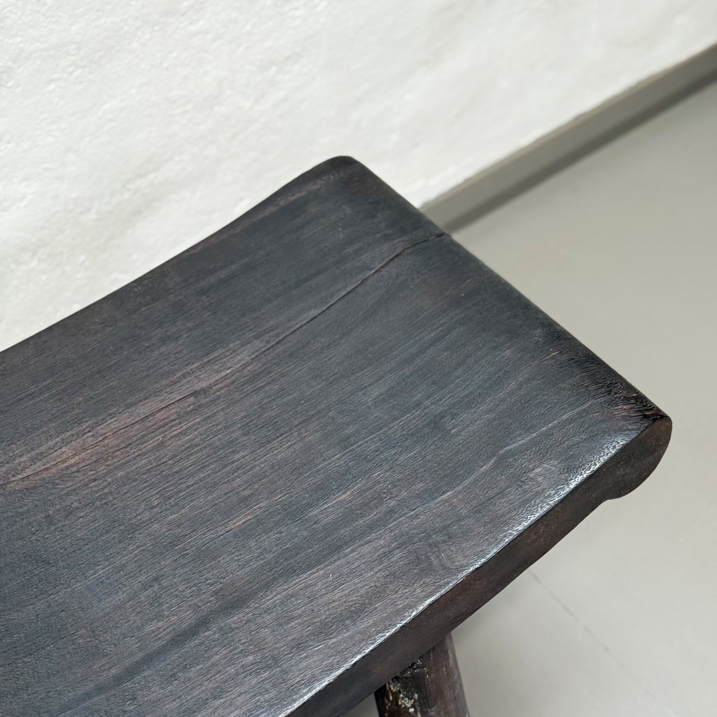 3 Seat Mango Wood Wave Bench