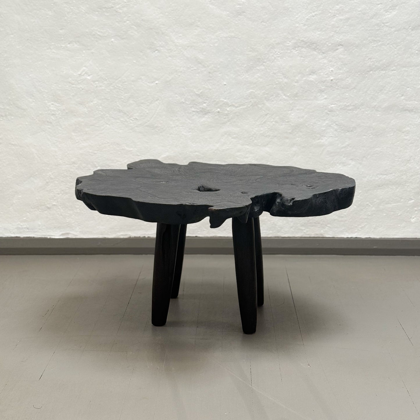 Black Teak Slice Coffee Table