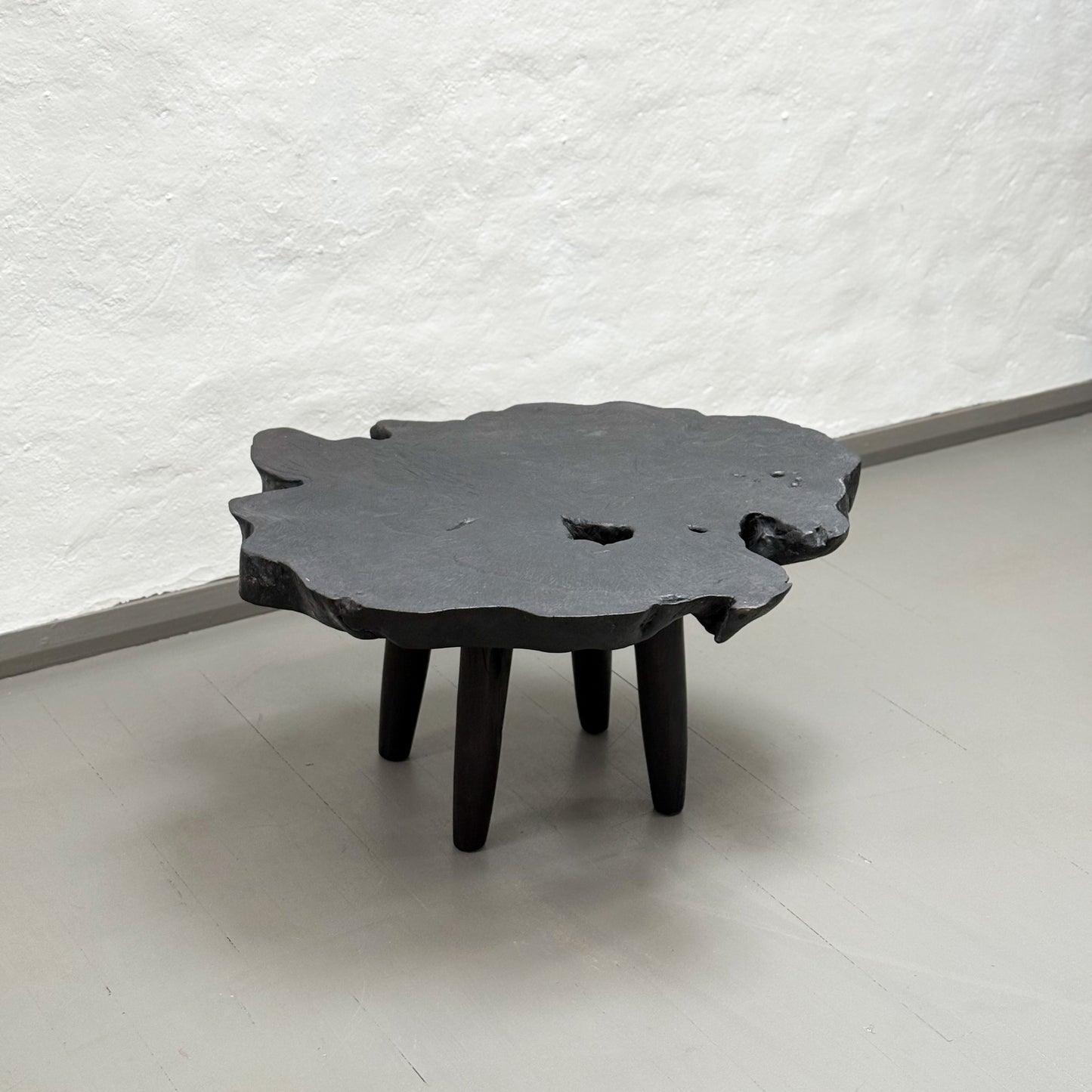 Black Teak Slice Coffee Table