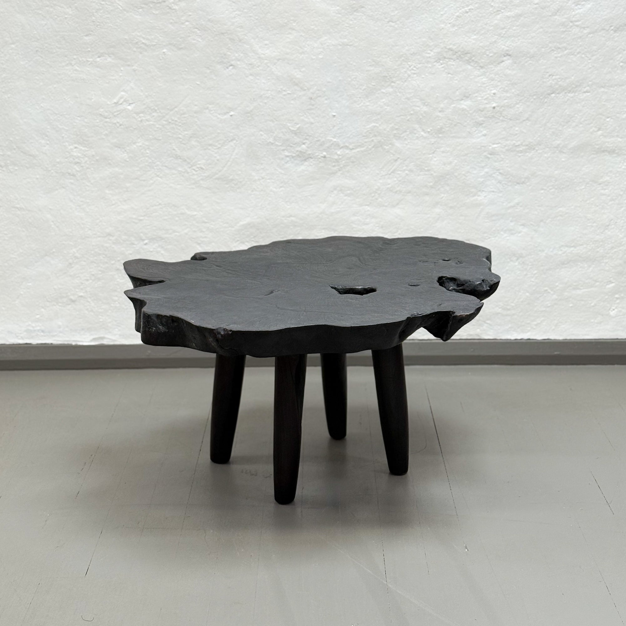 Black Teak Slice Coffee Table