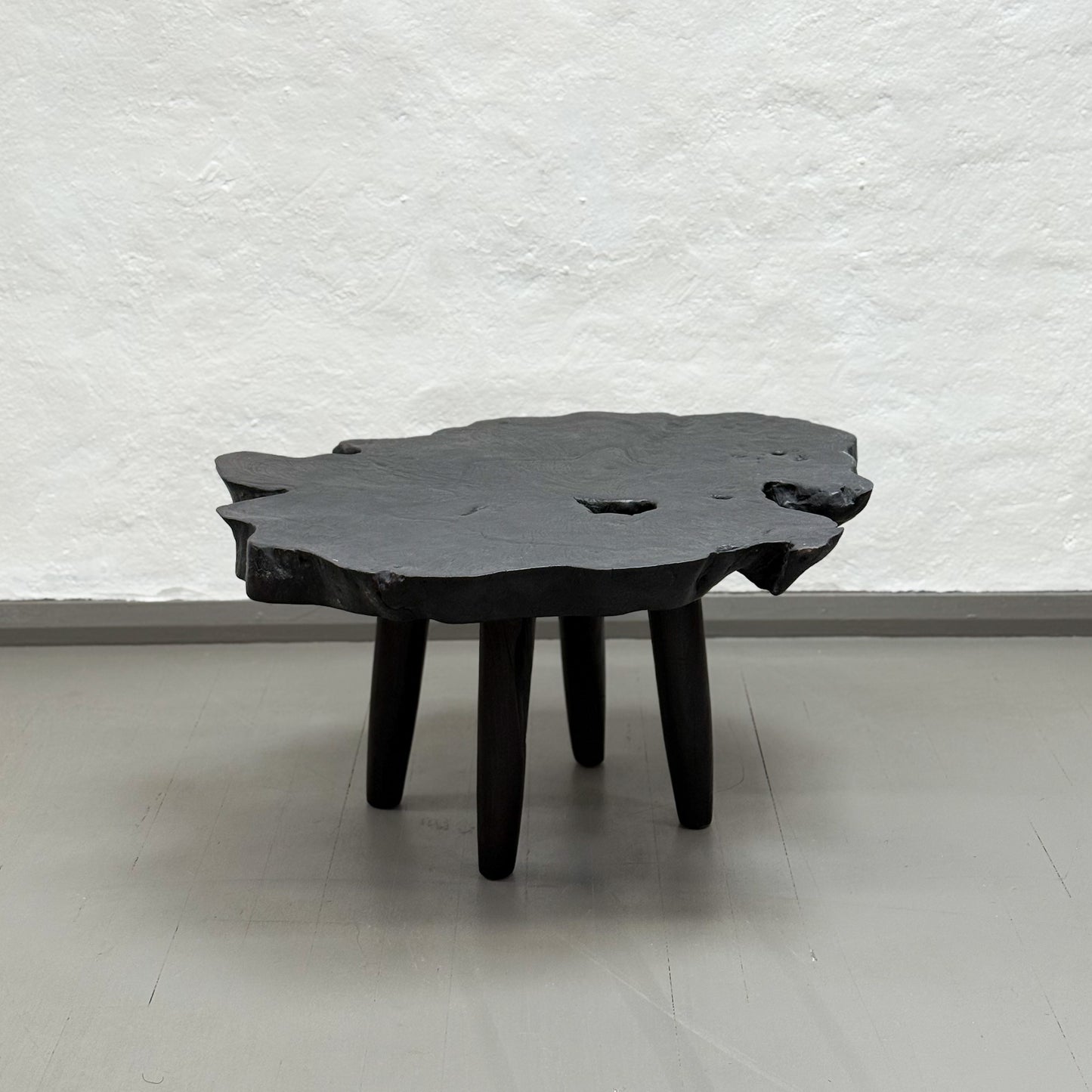 Black Teak Slice Coffee Table