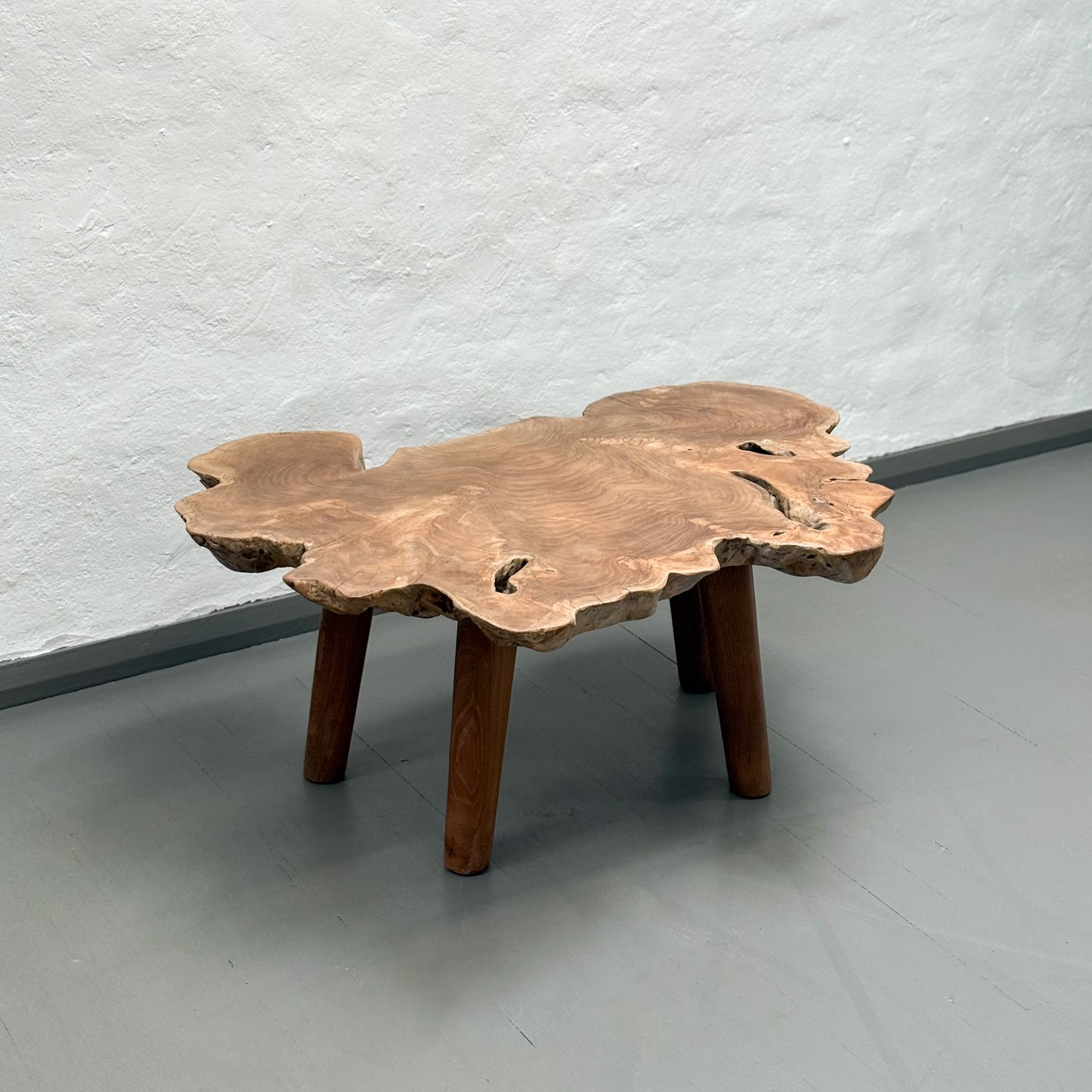 Natural Teak Slice Coffee Table