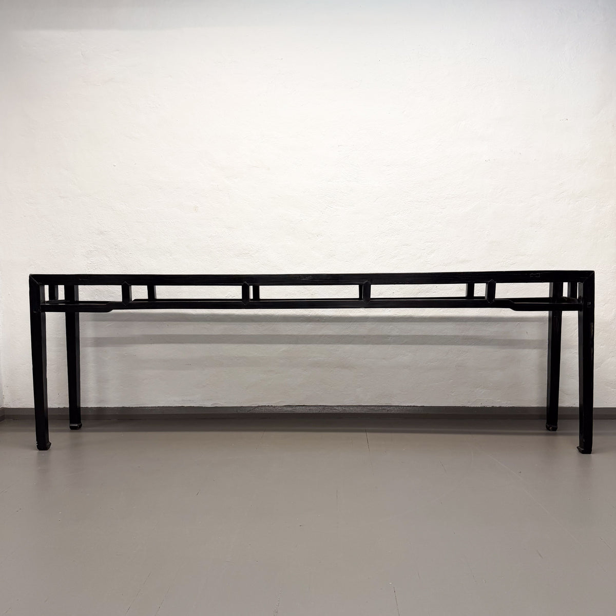 Vintage Chinese Black Timber Console Table