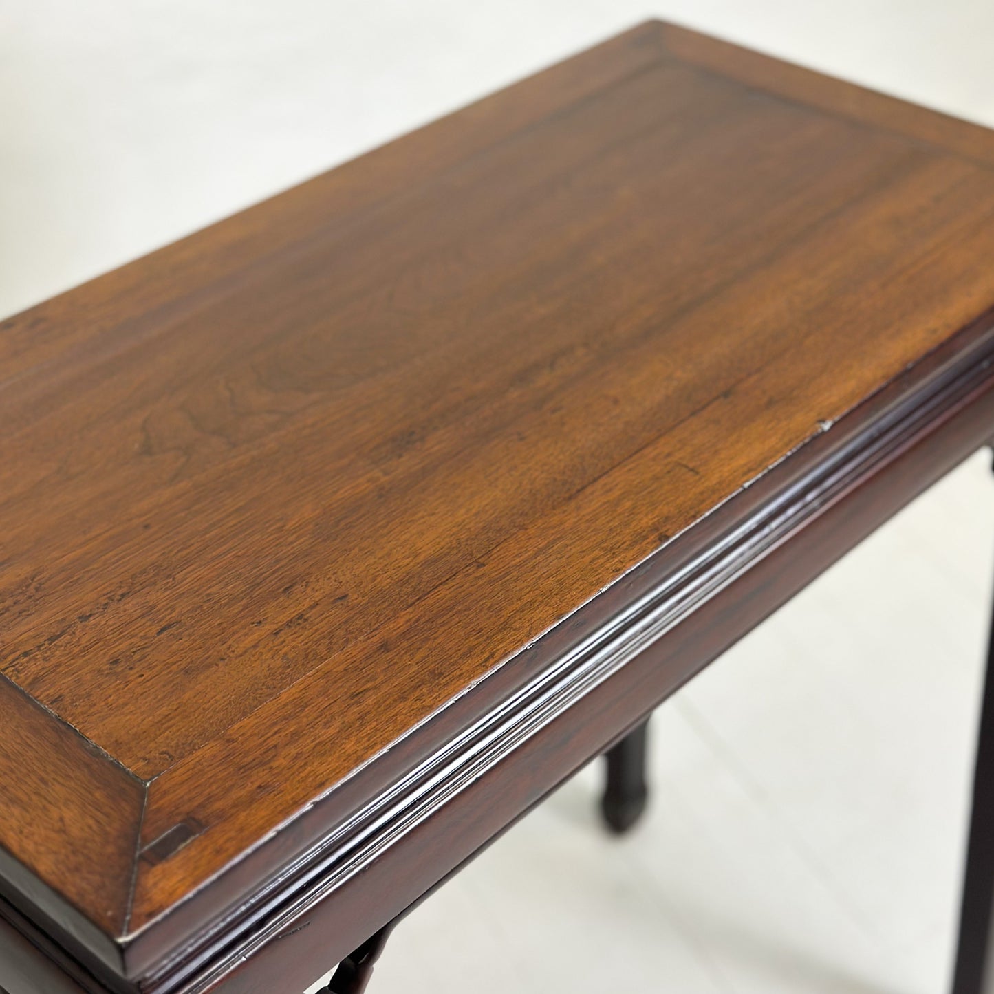 Antique Elm Console Table