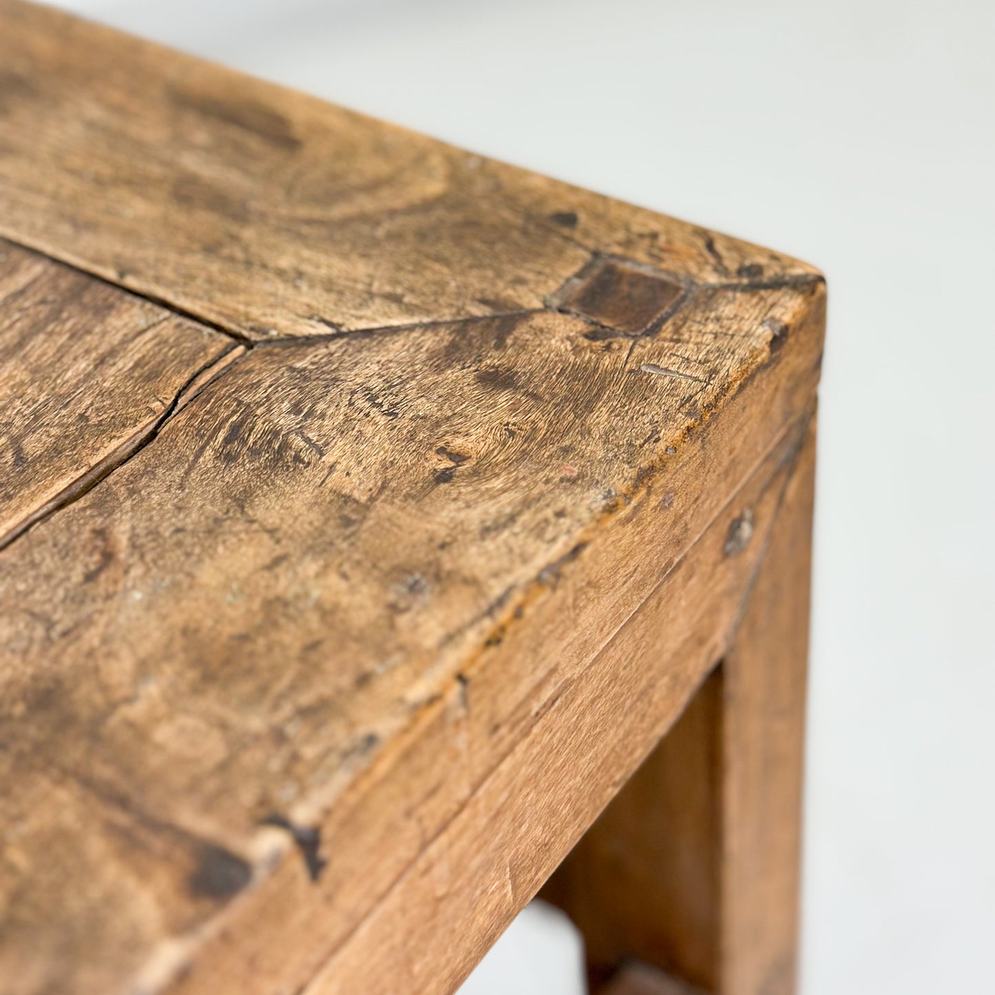 Antique Elm Side Table