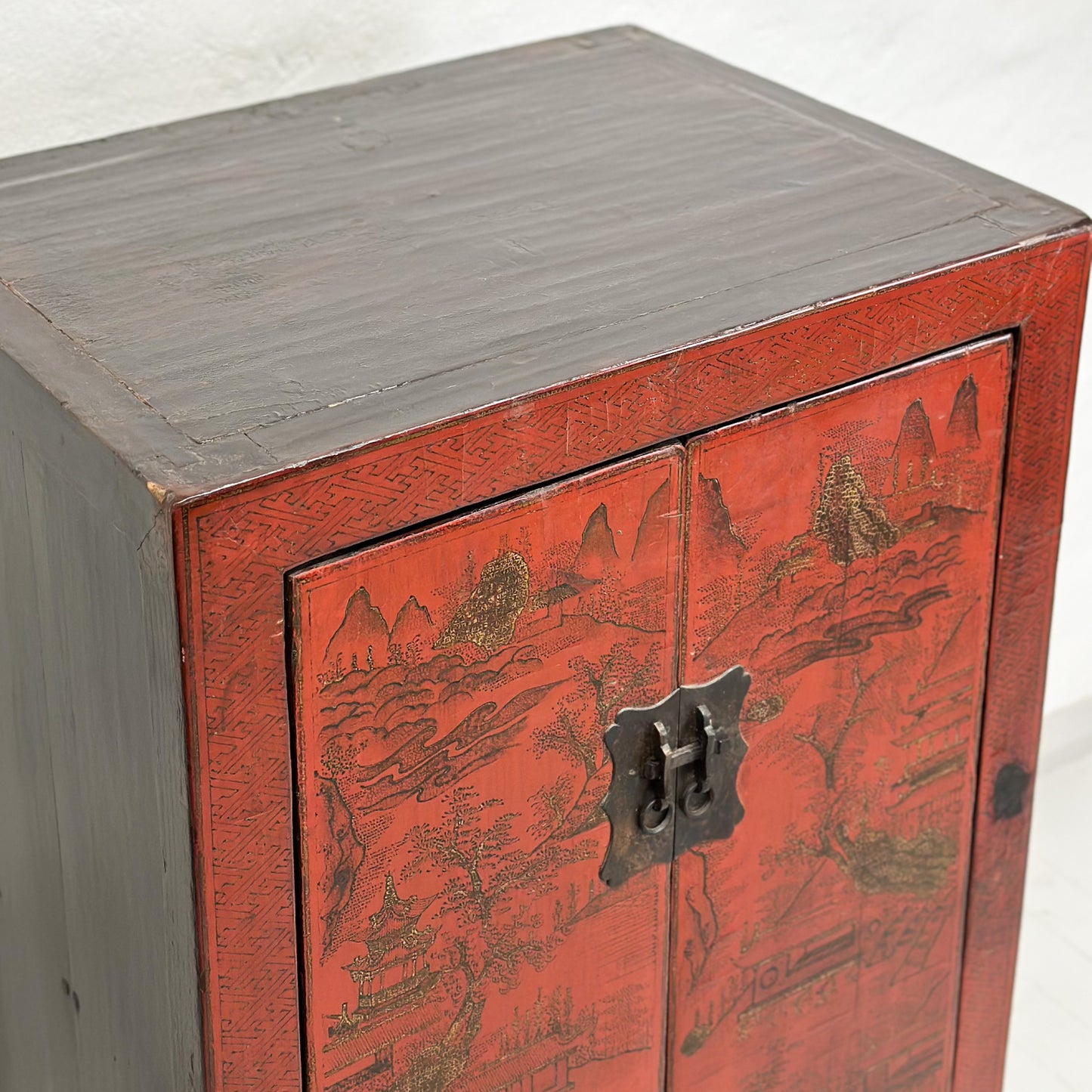 Antique Shanxi Hand-painted Wedding Cabinet