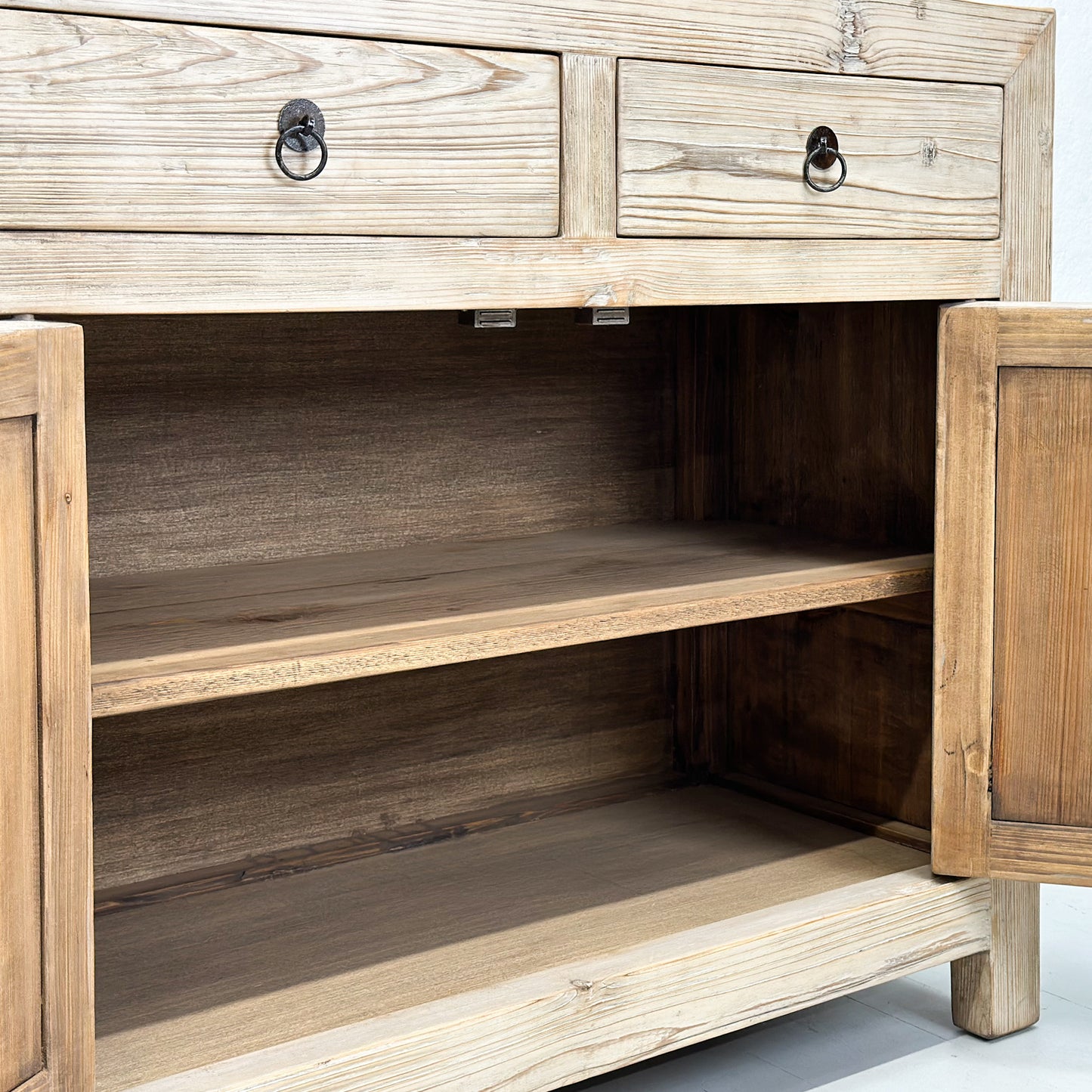 4 Drawer Simple Rustic Sideboard