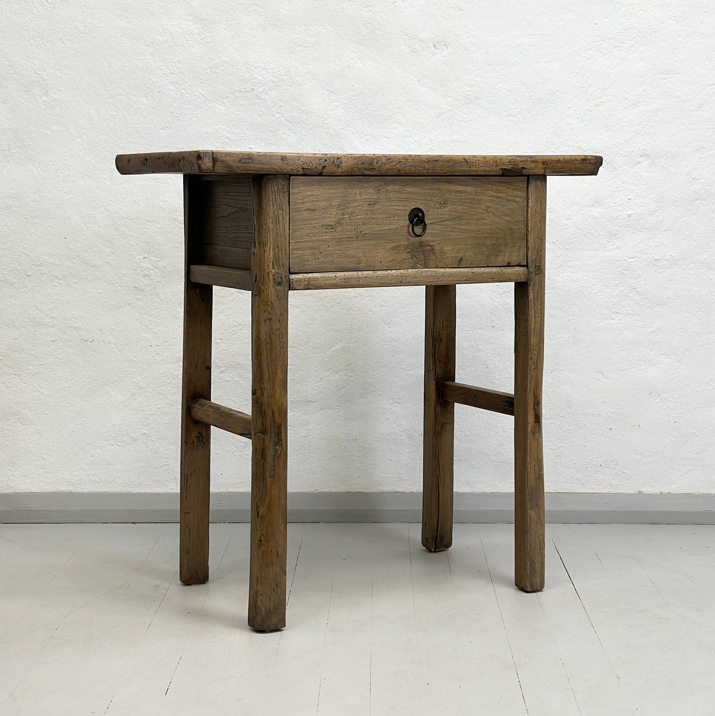 Single Drawer Rustic Elm Table