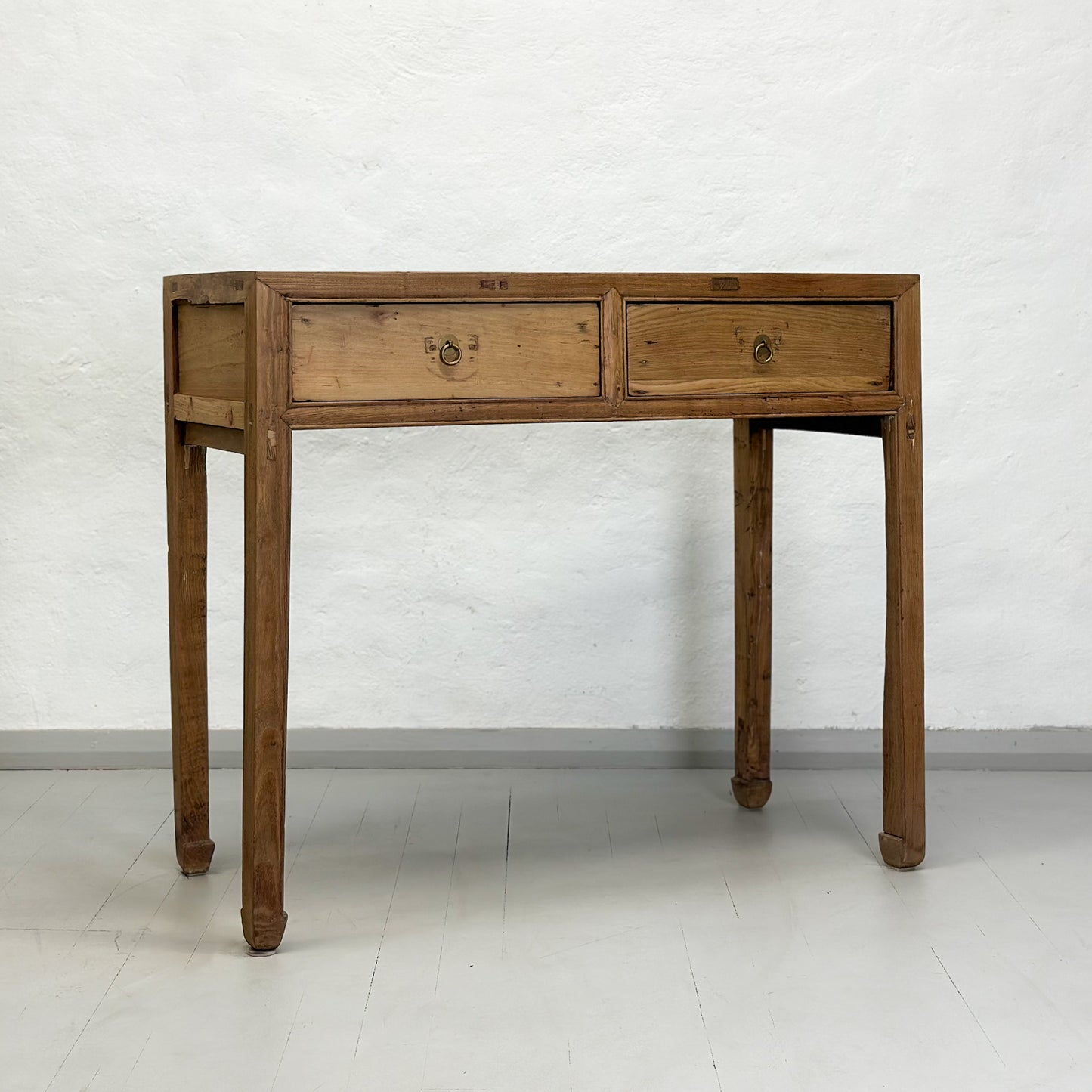 2 Drawer Raw Console Table