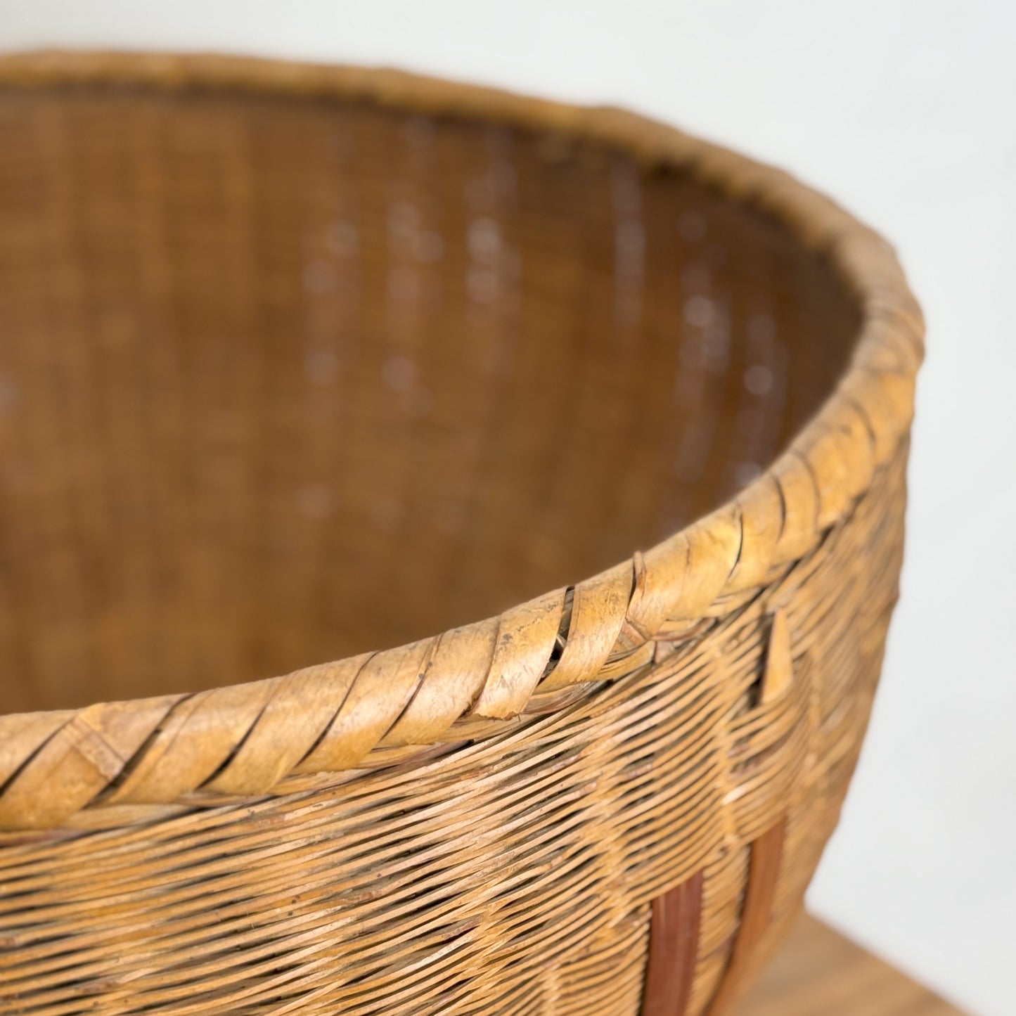 Vintage Bamboo Basket