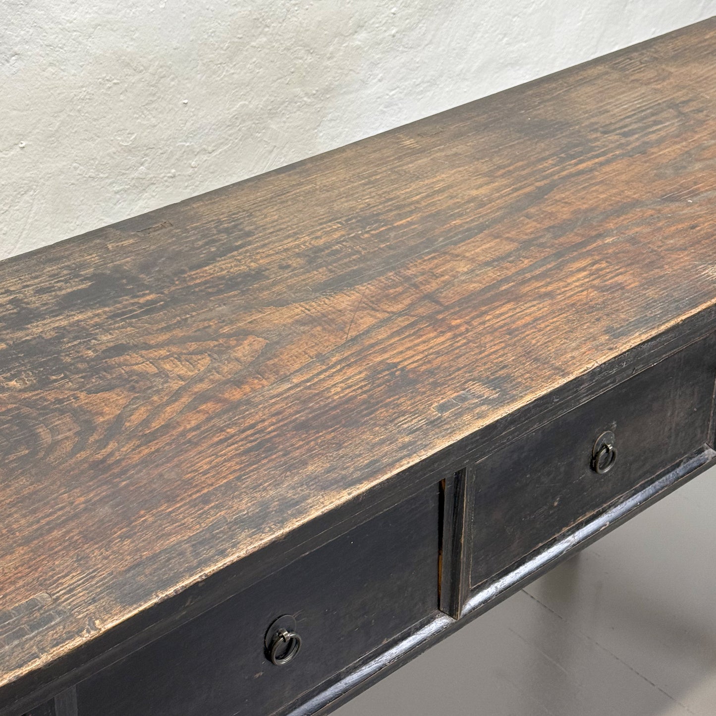 Vintage 3 Drawer Console Table