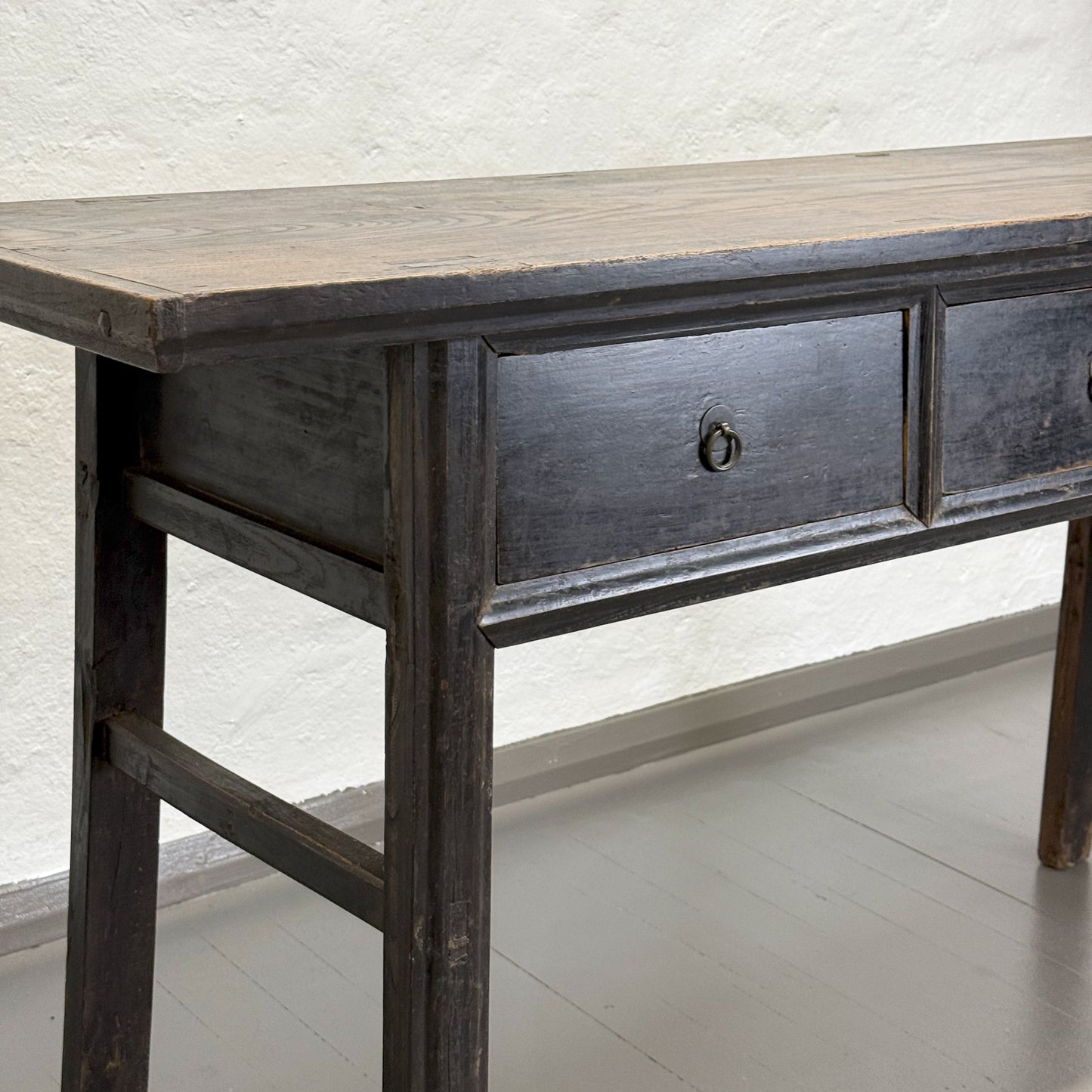 Vintage 3 Drawer Console Table