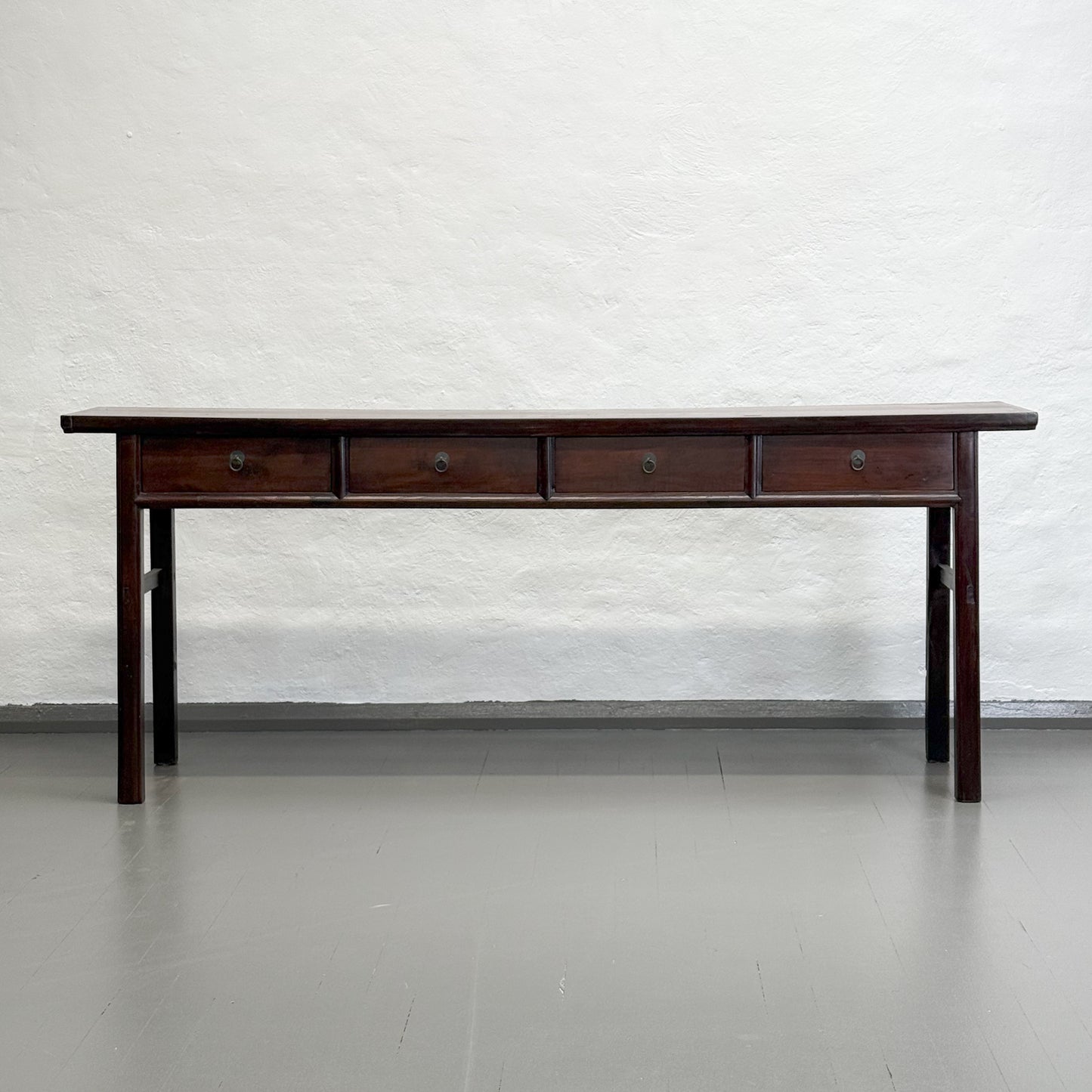 Vintage 4 Drawer Console Table
