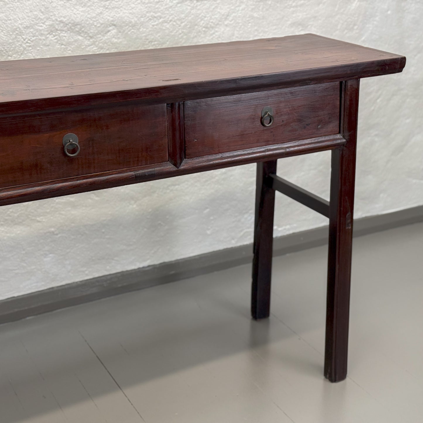 Vintage 4 Drawer Console Table