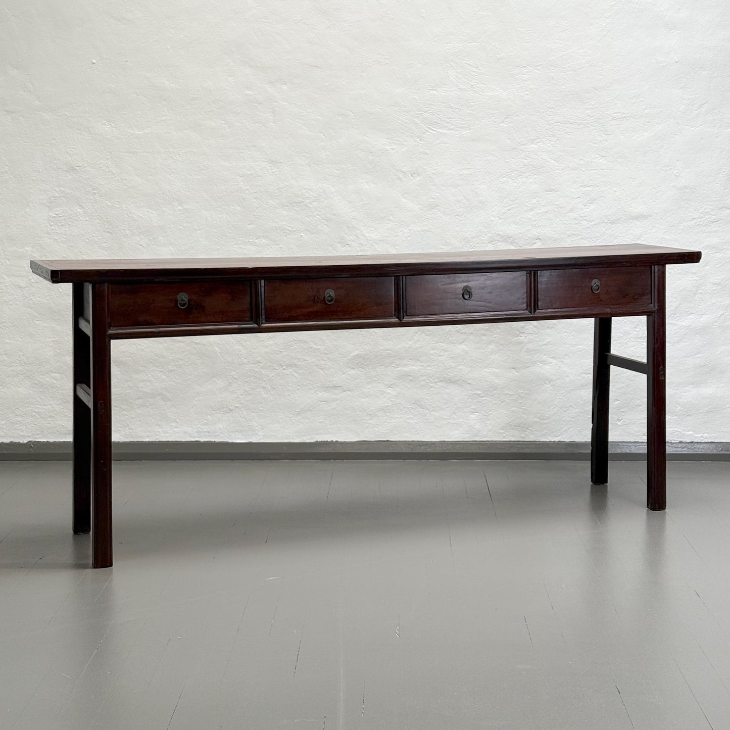 Vintage 4 Drawer Console Table