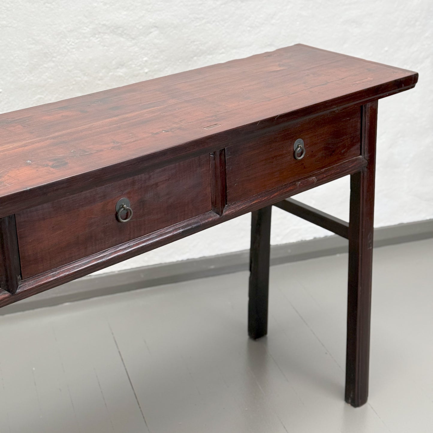 Vintage 4 Drawer Console Table