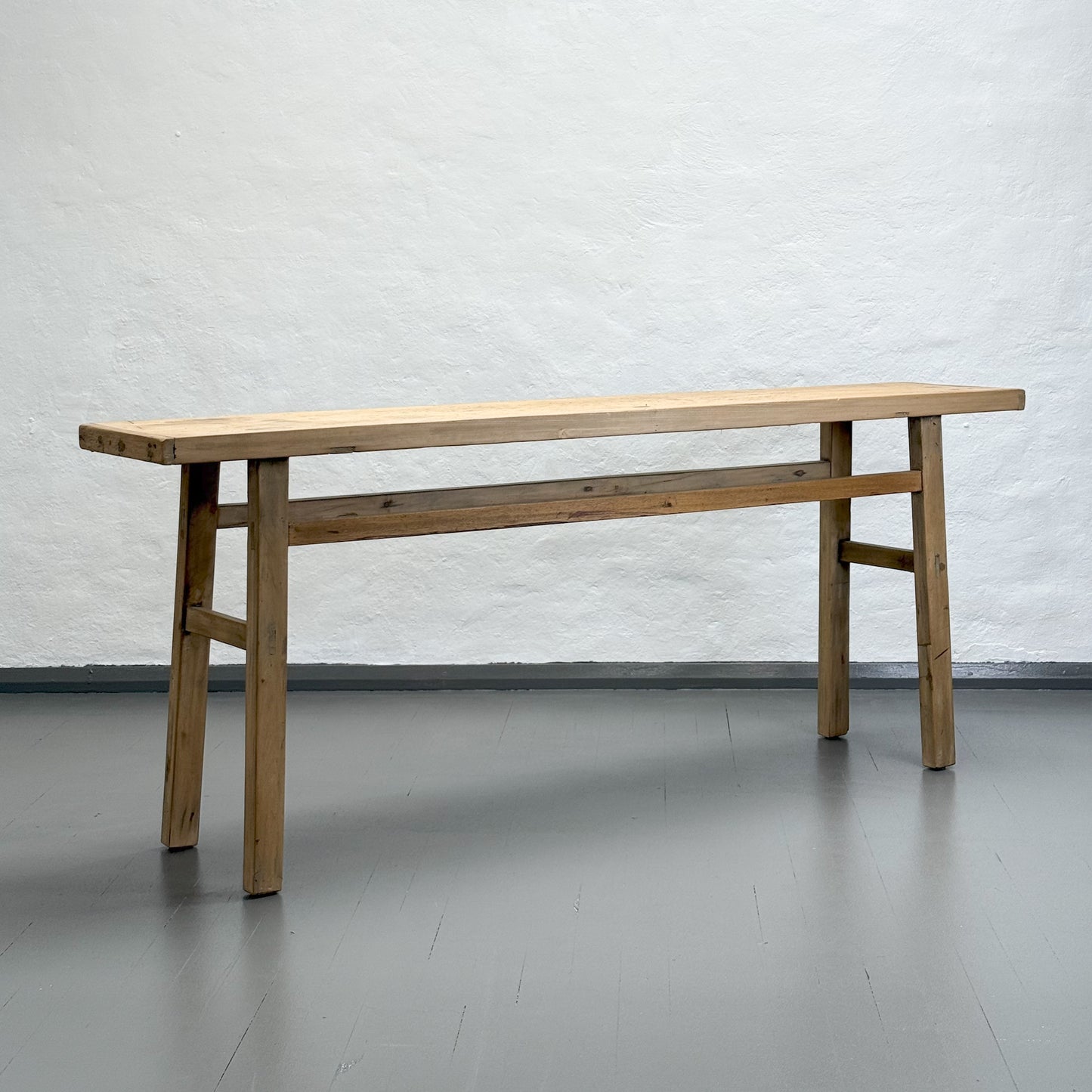 Rustic Natural Elm Console Table