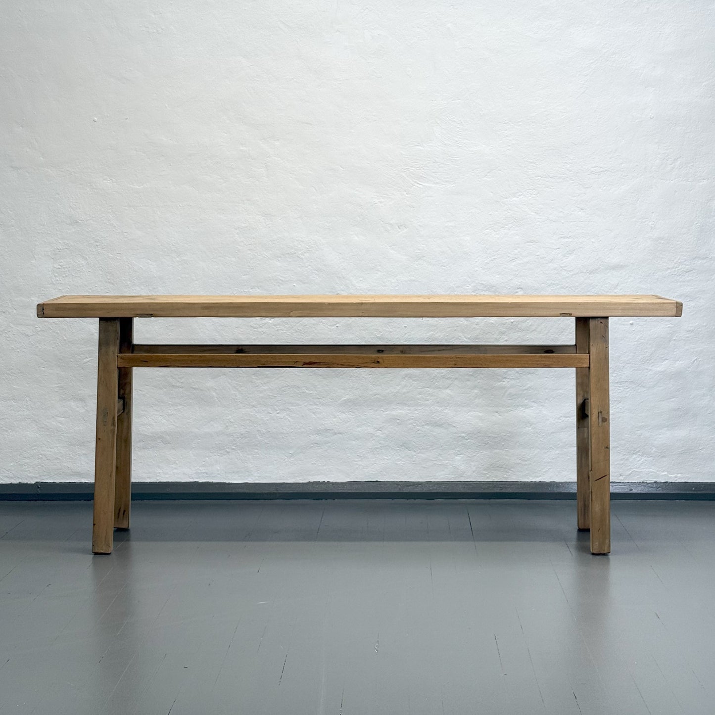 Rustic Natural Elm Console Table