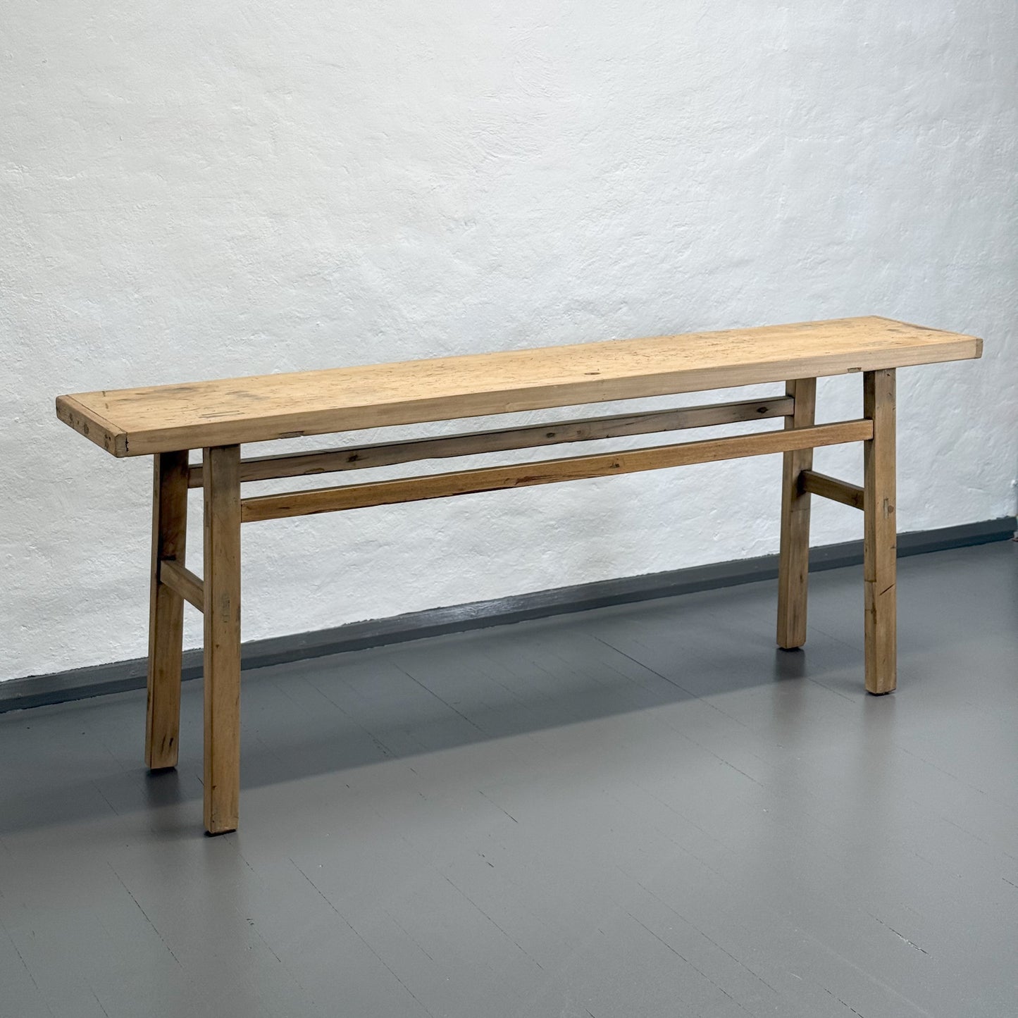 Rustic Natural Elm Console Table