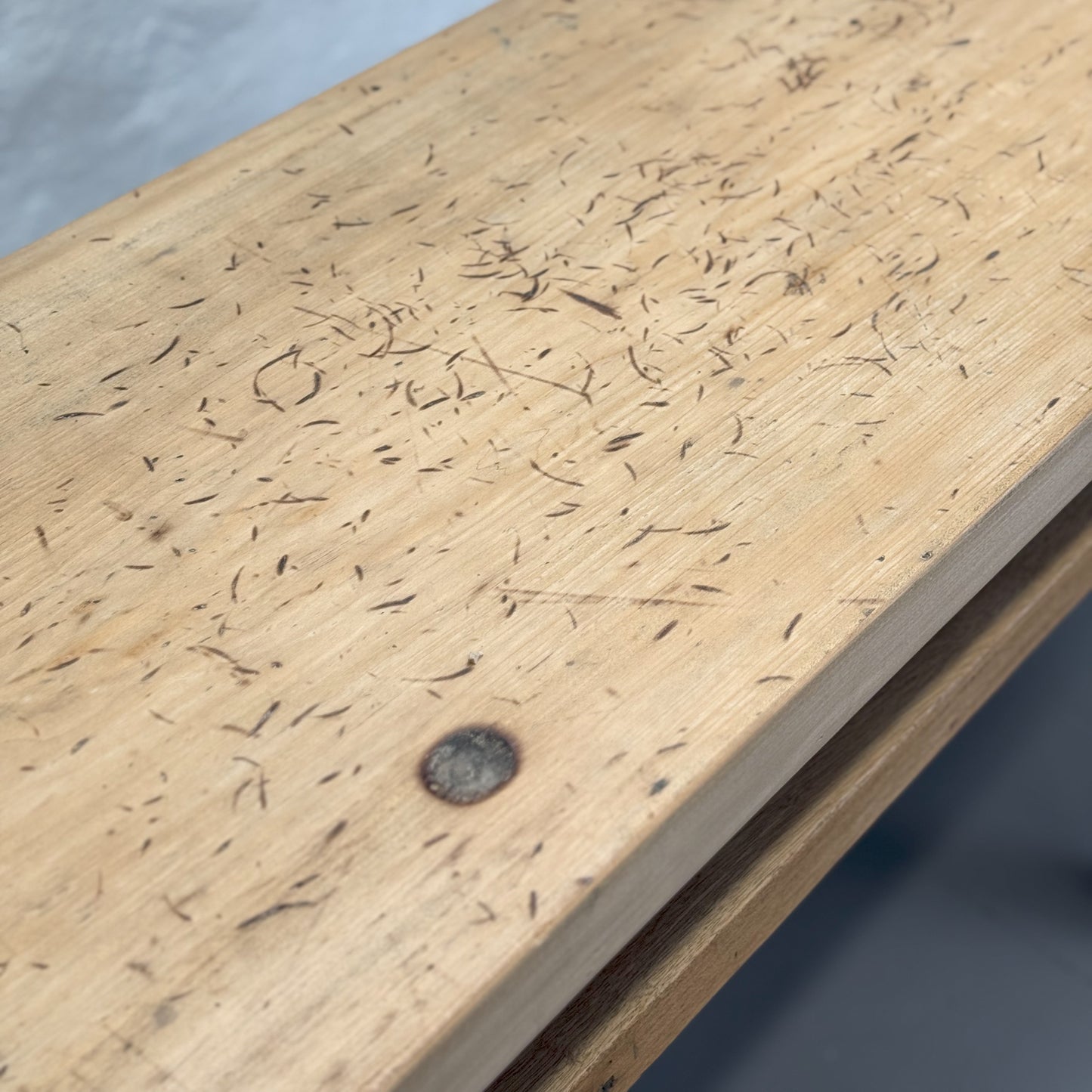 Rustic Natural Elm Console Table