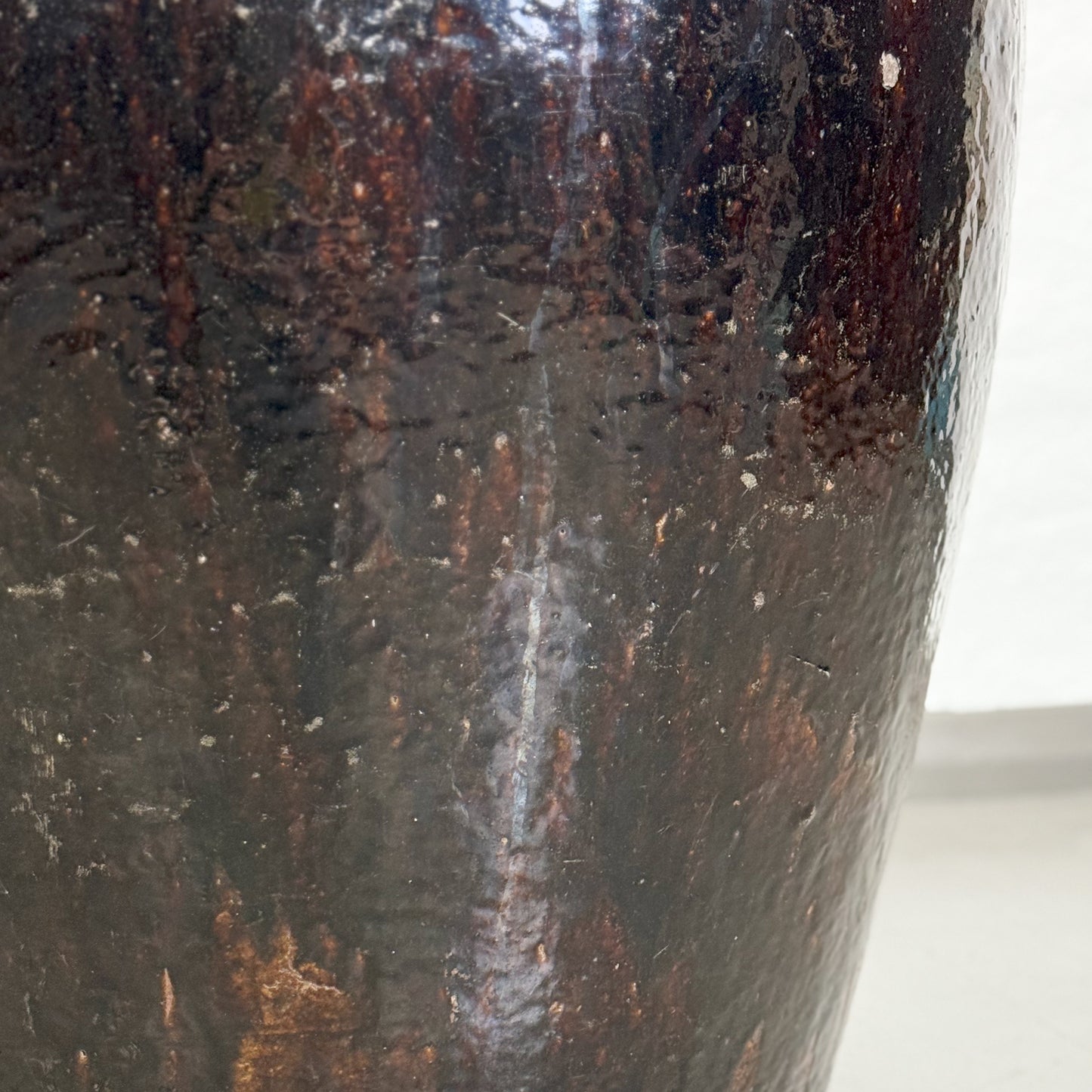 Large Glazed Wine Jar