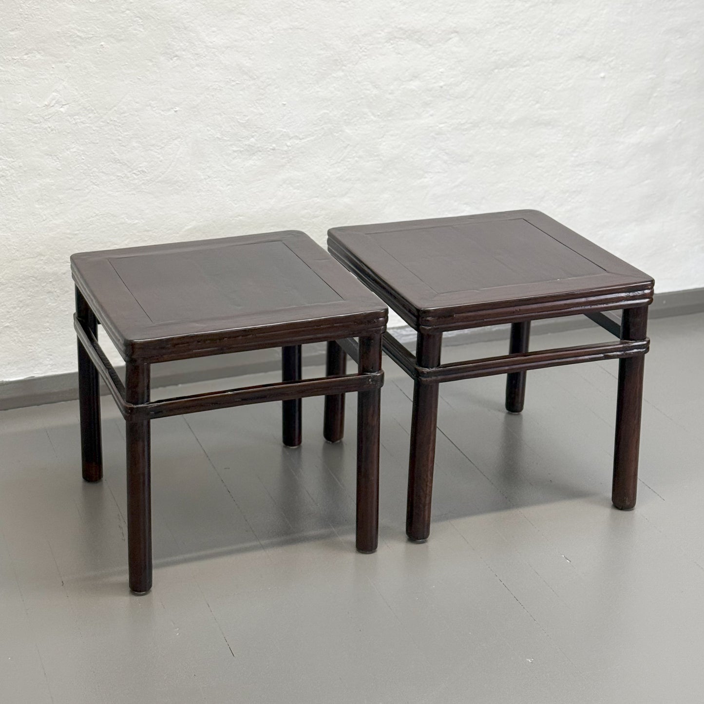 Vintage Hebei Elm Side Table
