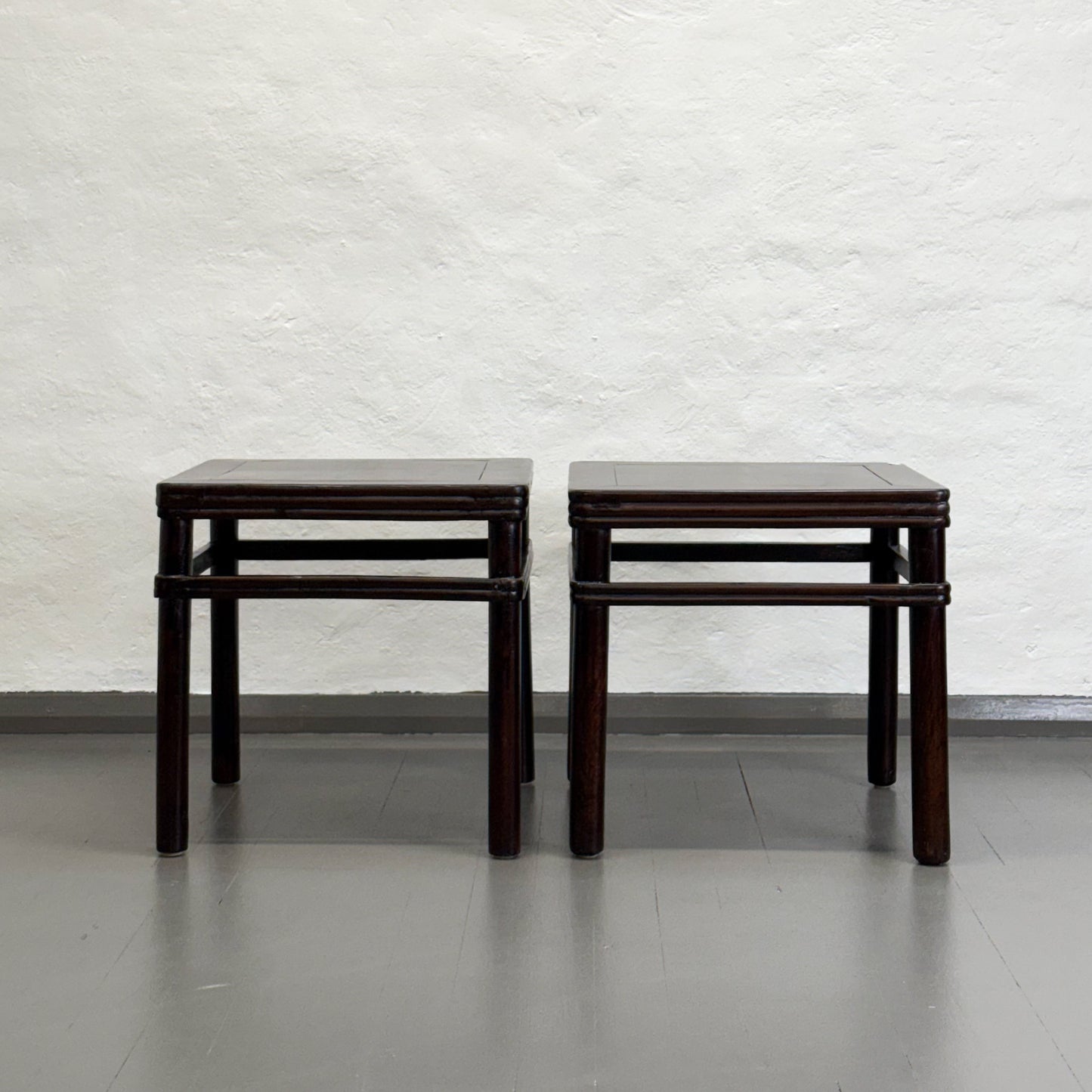 Vintage Hebei Elm Side Table