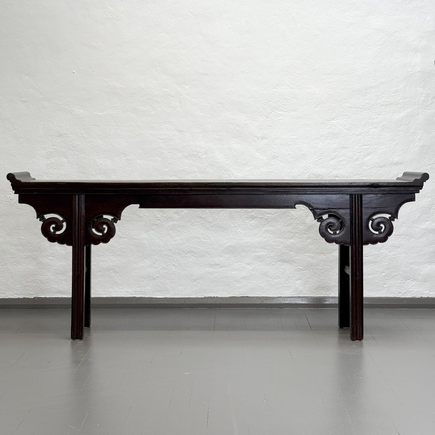 Antique Altar Table With Scroll Motif