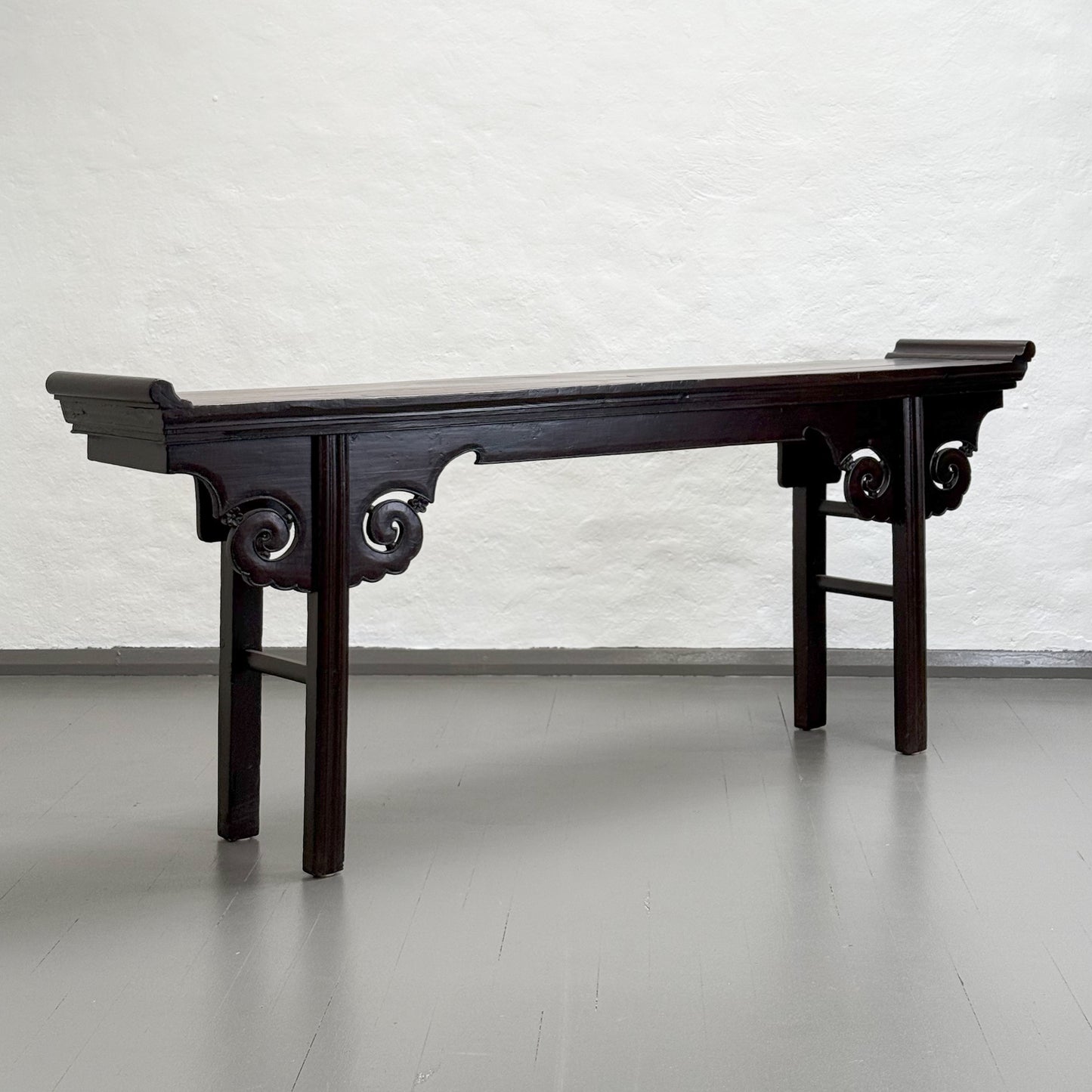 Antique Altar Table With Scroll Motif