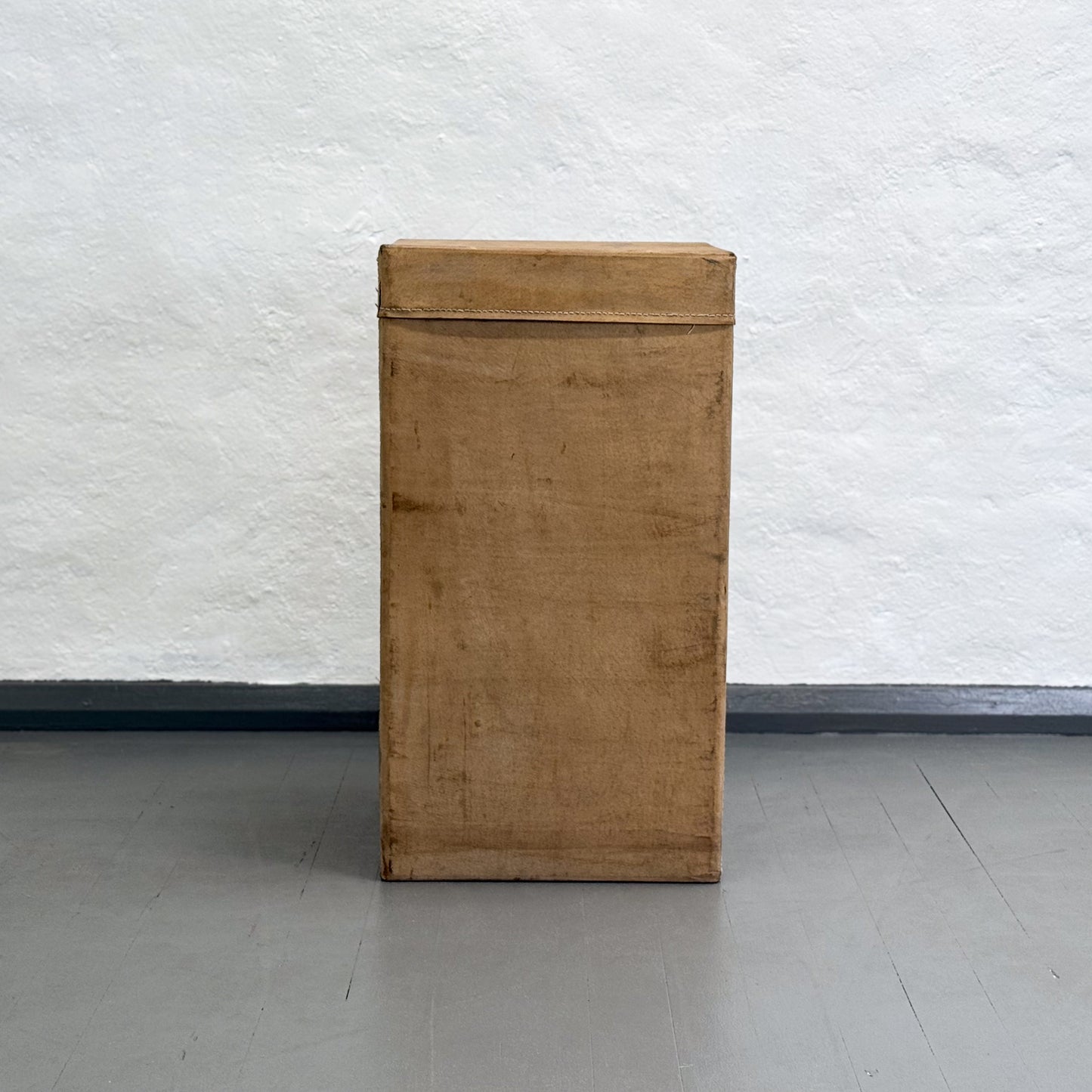Tall Leather Storage Box