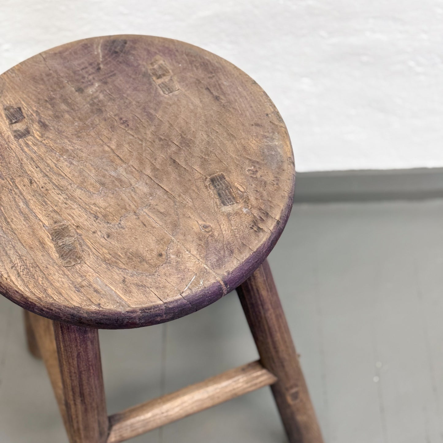 Vintage Round Workers Stool