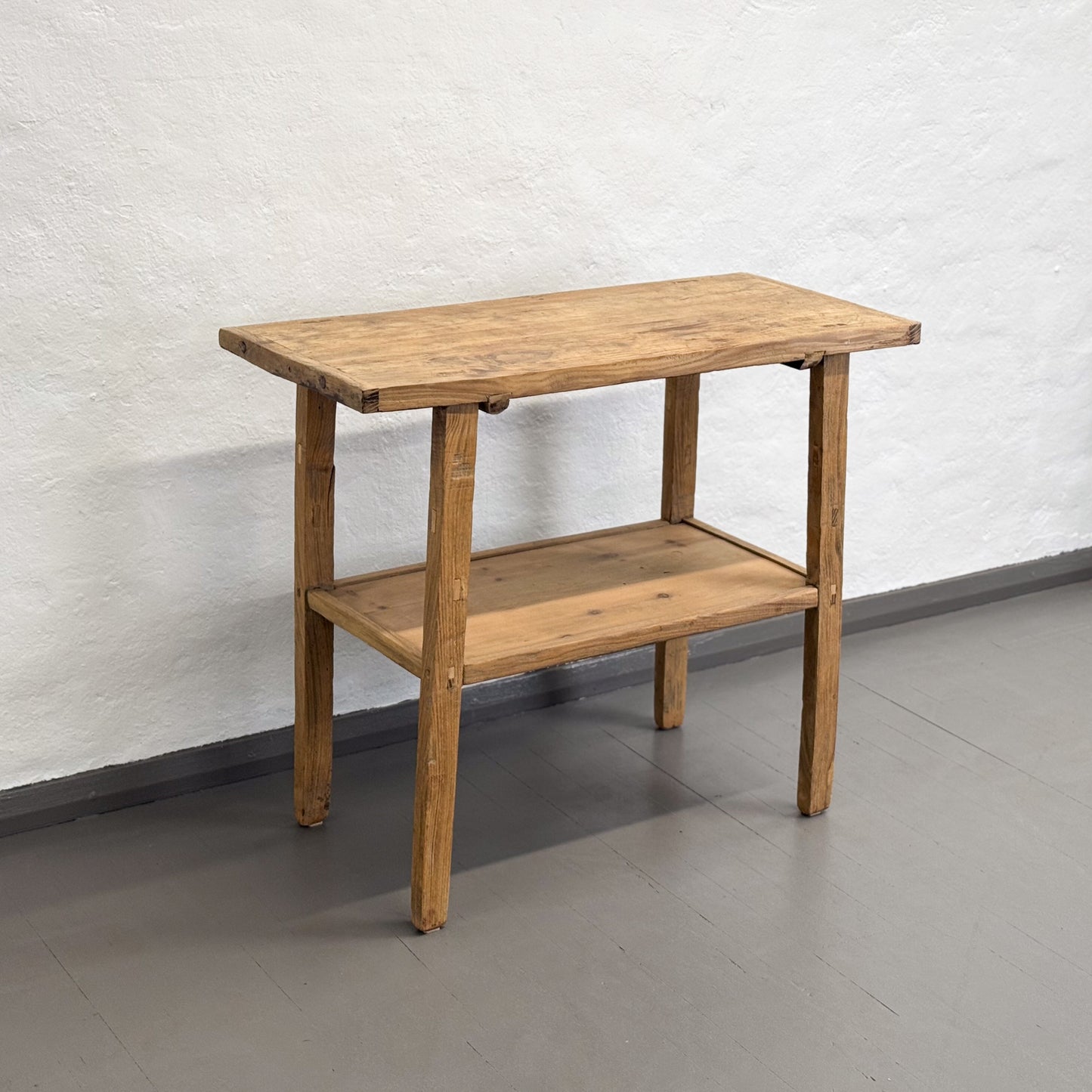 Rustic Console with Shelf