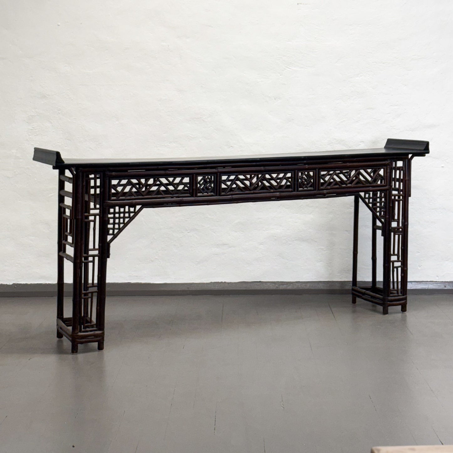 Large Vintage Bamboo Altar Table