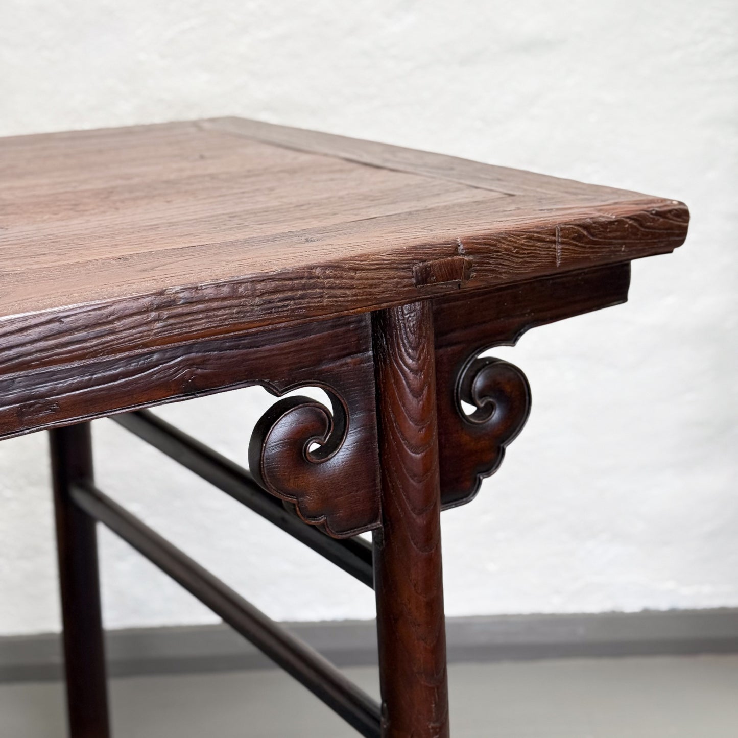 Antique Elm Scholars Table