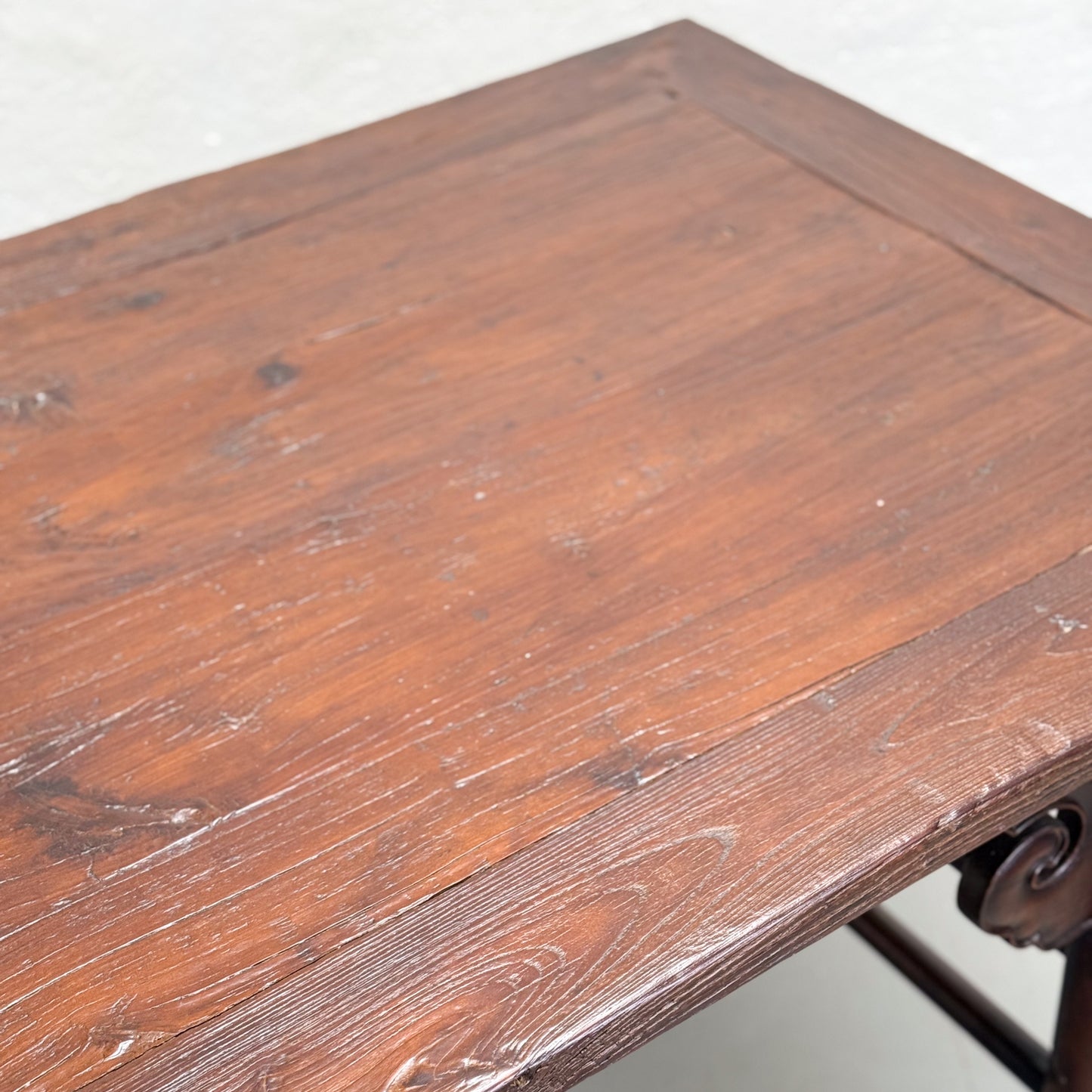 Antique Elm Scholars Table