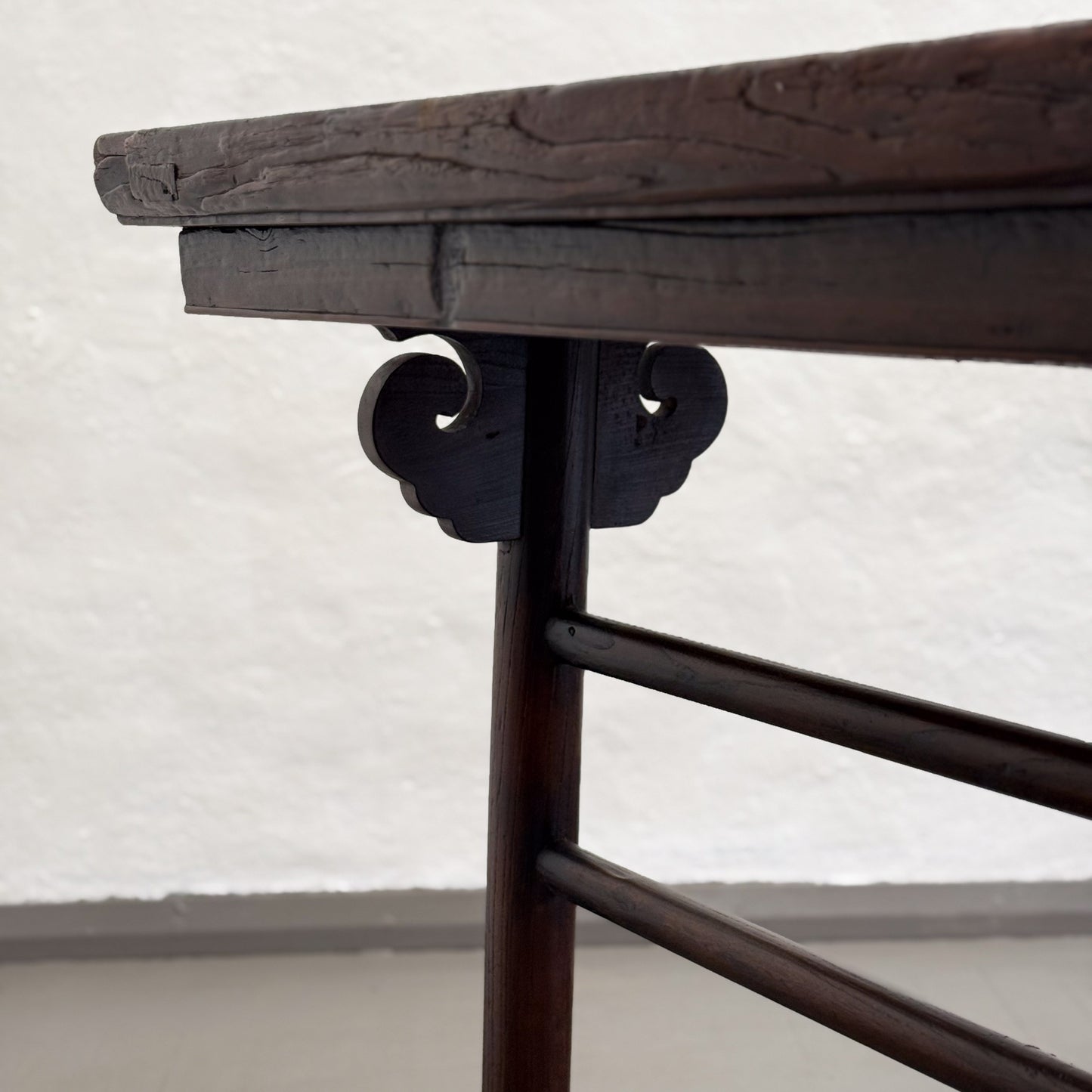 Antique Elm Scholars Table