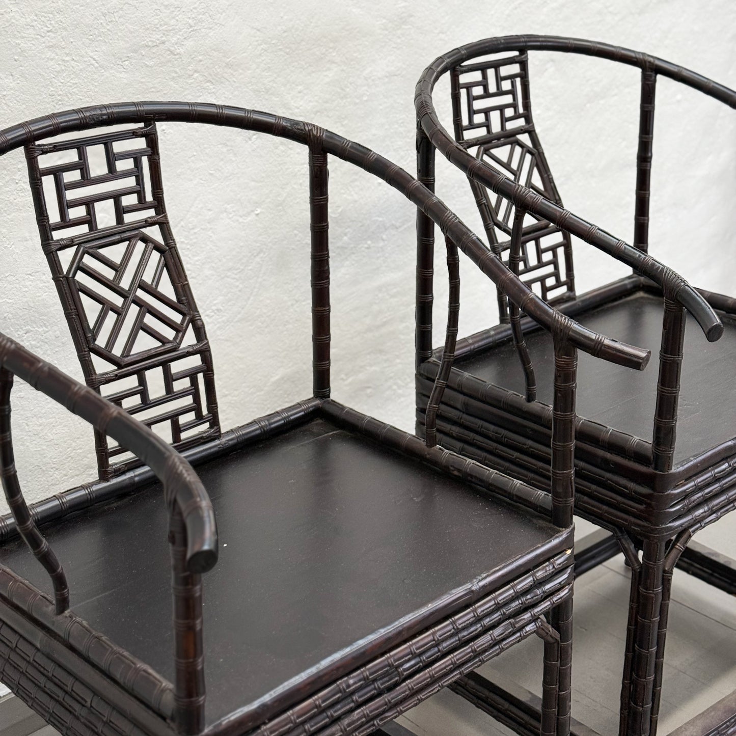 Vintage Shanxi Bamboo Chair