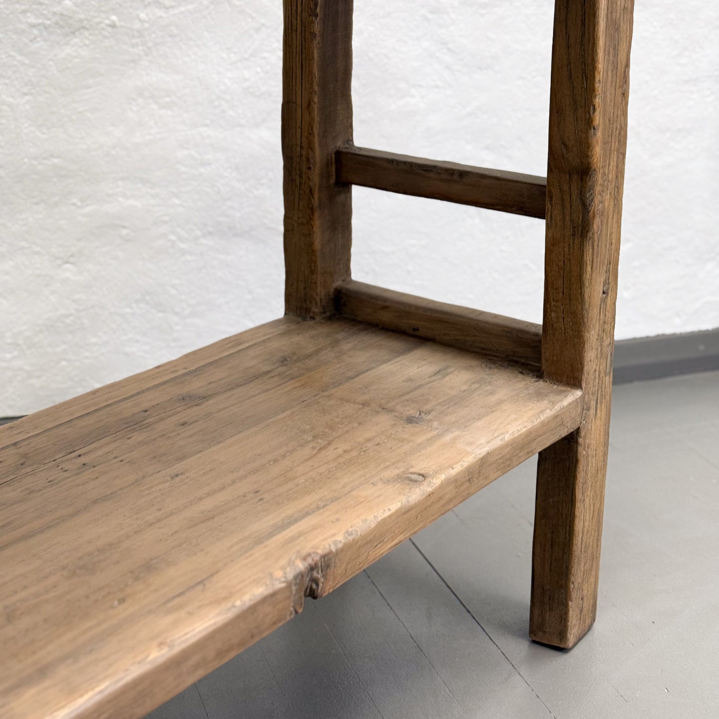 Pear Wood Console with Shelf