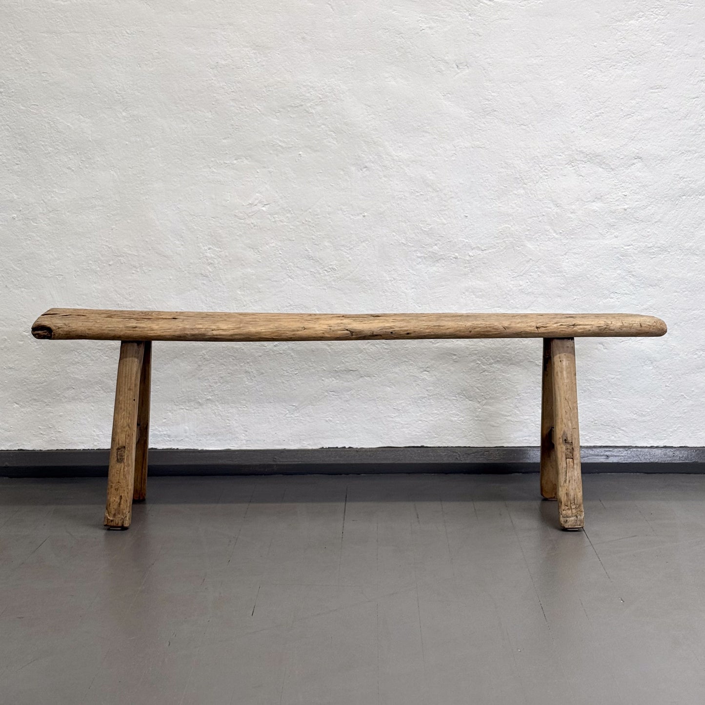 Rustic Natural Elm Workers Bench