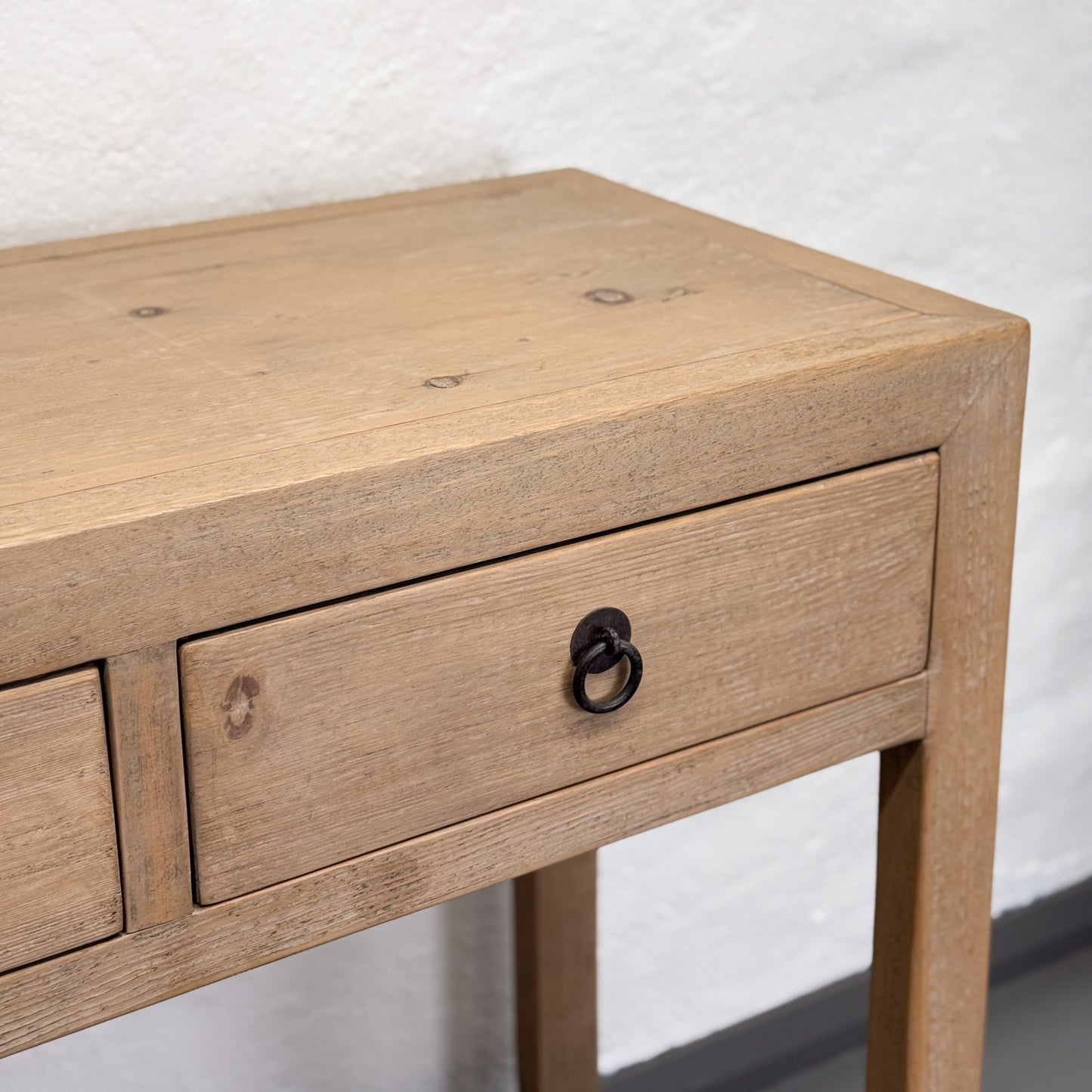 Simple 4 Drawer Console with Shelf