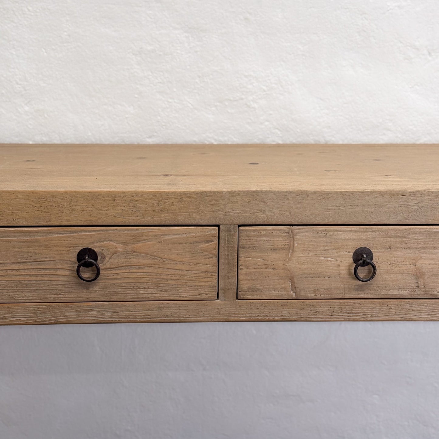 Simple 4 Drawer Console with Shelf