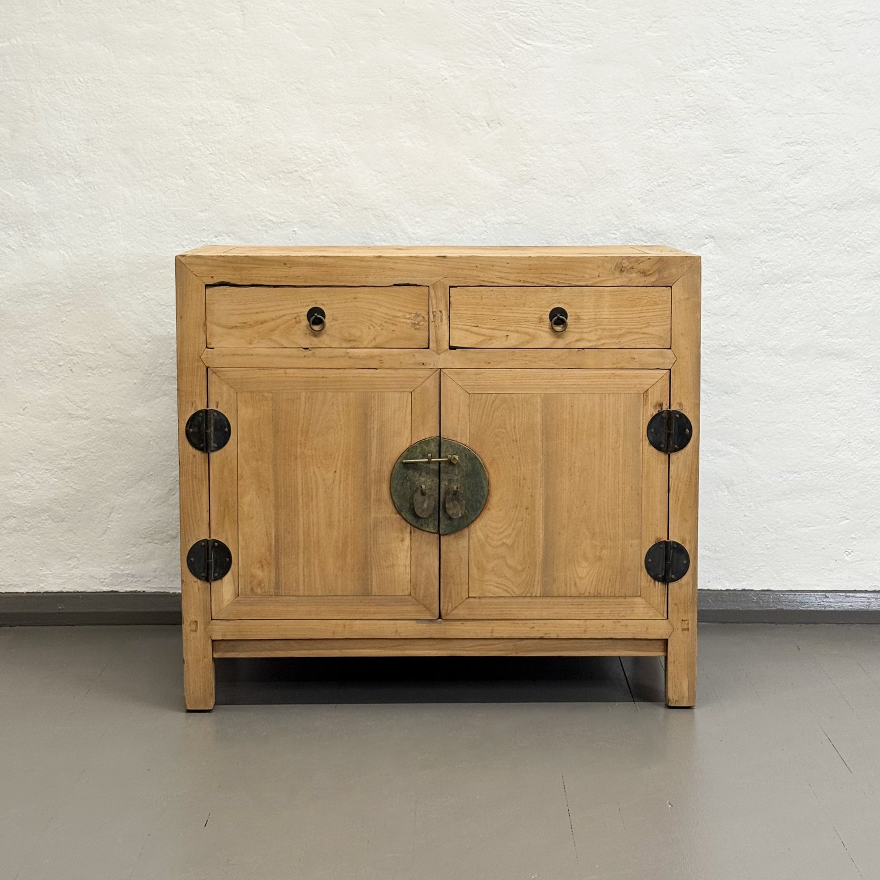 Two Drawer Vintage Tianjin Elm Cabinet